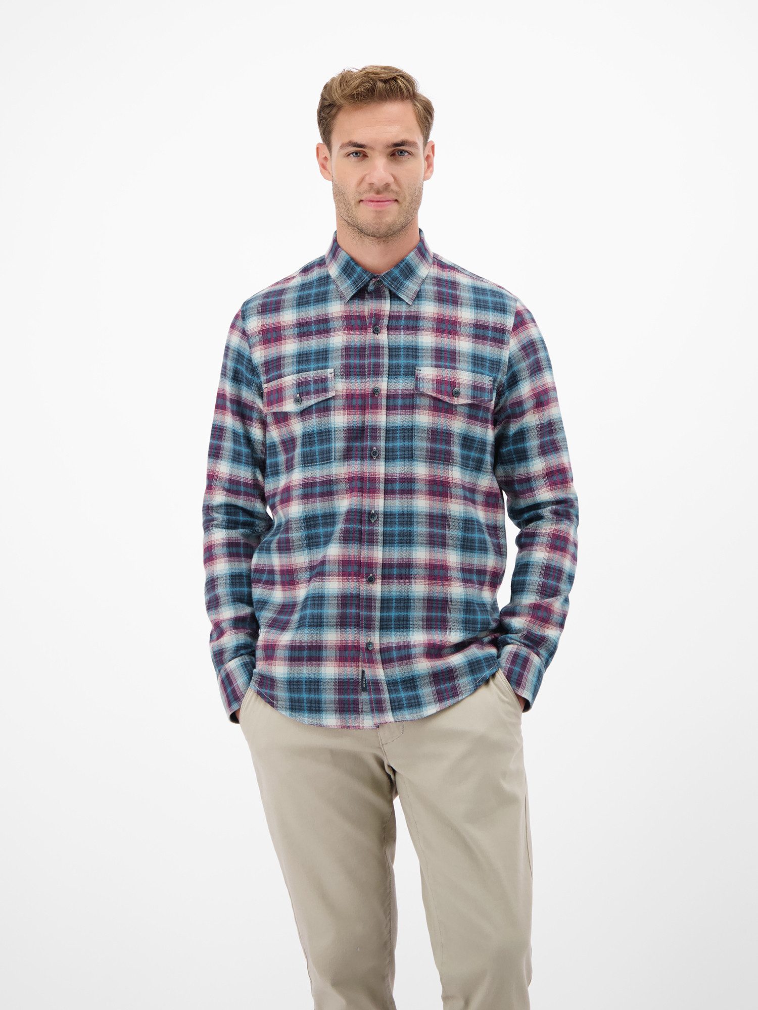 LERROS Karohemd Casual Flanellhemd - weicher Twill, starker Style
