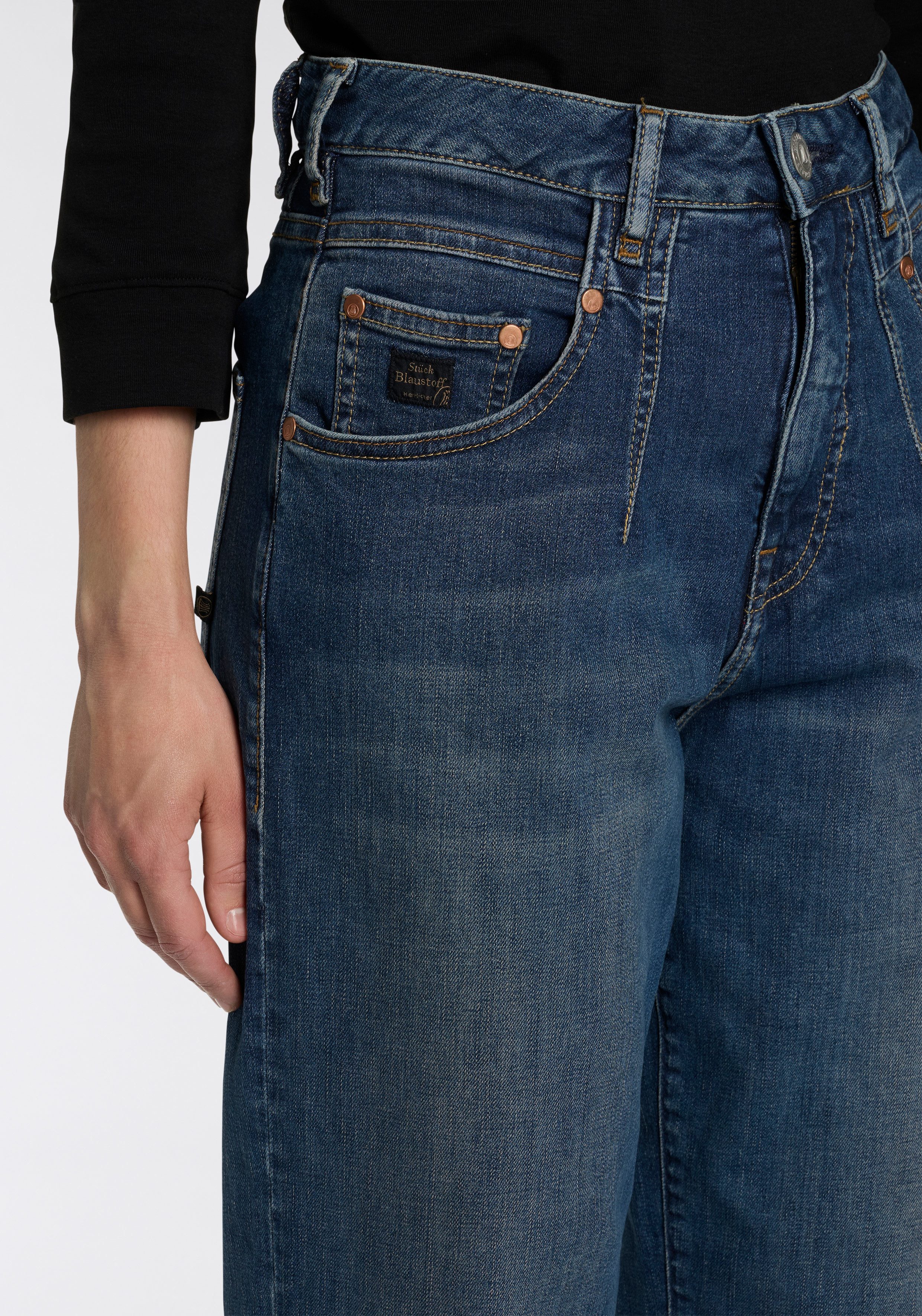 Herrlicher High-waist-Jeans Brooke Denim mit lockerer Passform