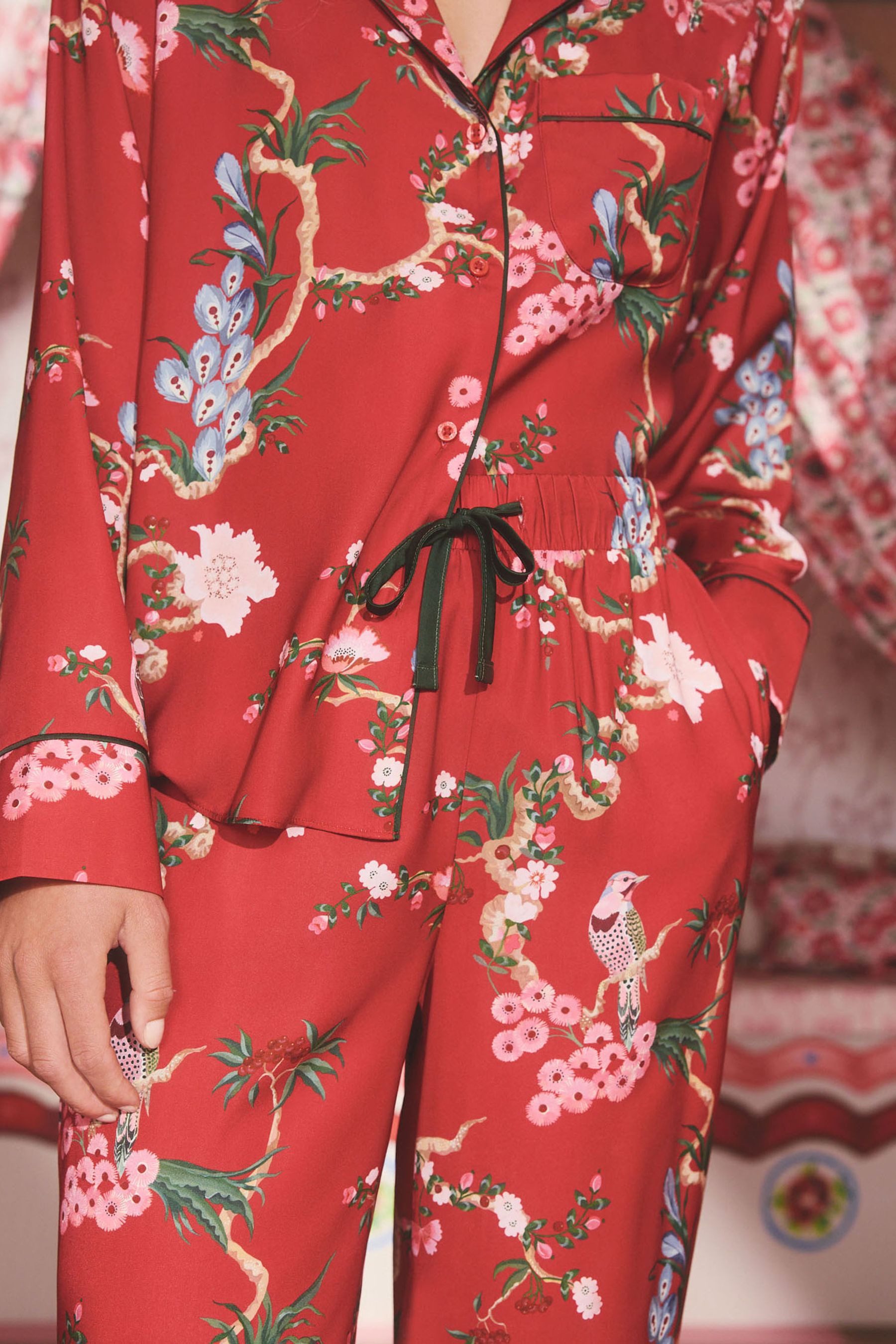 Cath Kidston Pyjama Cath Kidston Schlafanzug mit Knopfleiste (2 tlg)