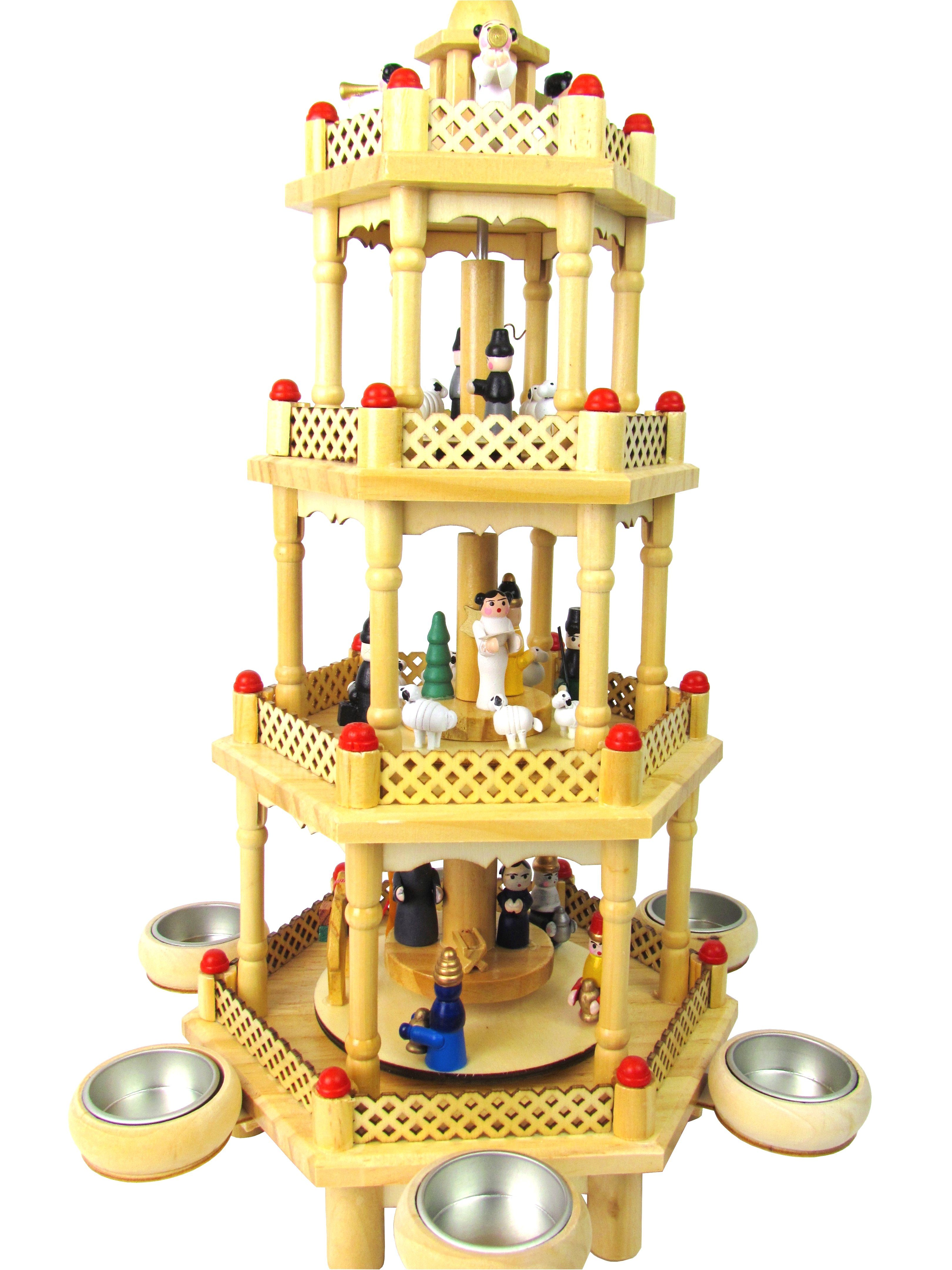 Haushalt International Weihnachtspyramide XXL Weihnachtspyramide Kerzenpyra günstig online kaufen