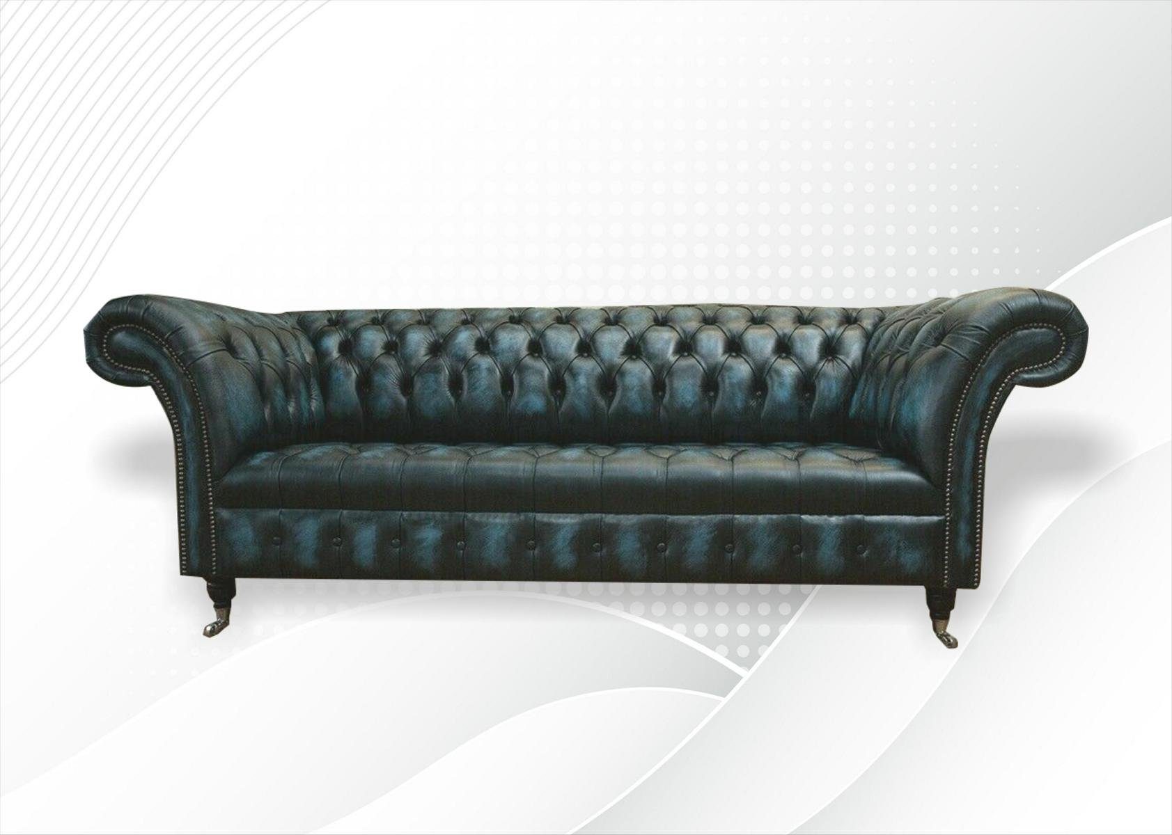 JVmoebel Chesterfield-Sofa, Chesterfield 3 Sitzer Sofa Design Sofa Couch 225 cm