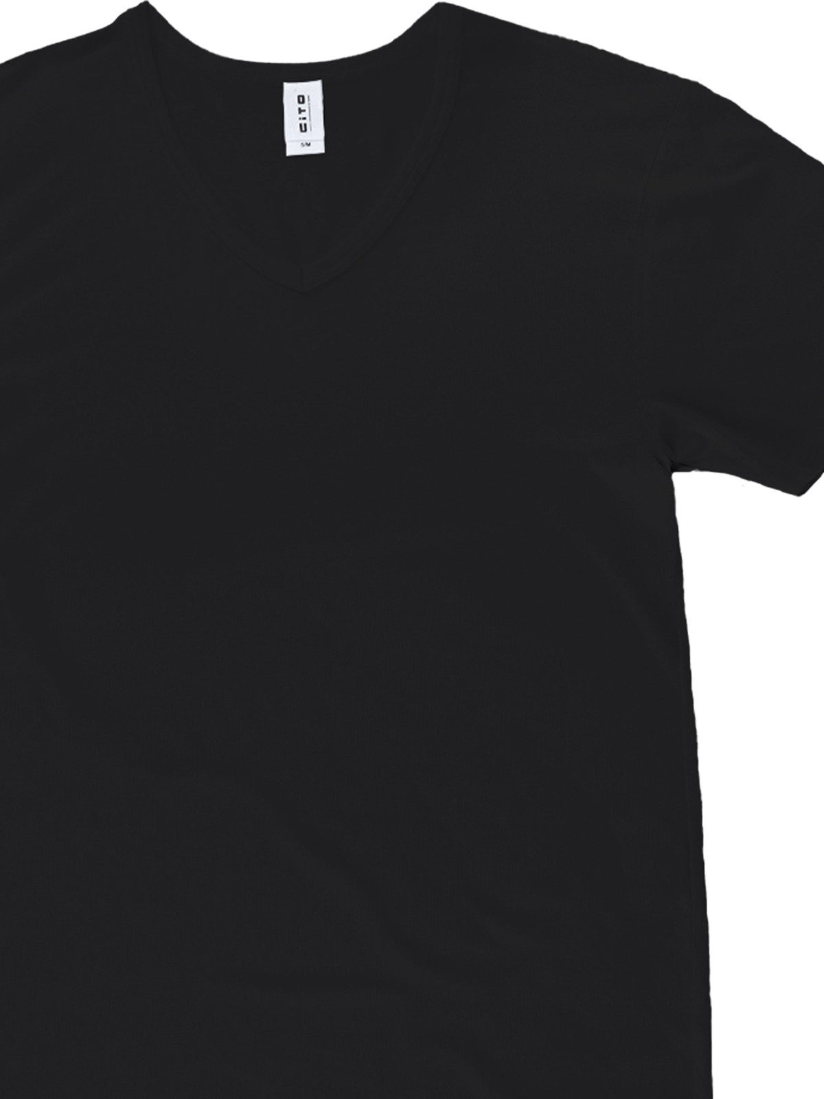 CiTO Unterziehshirt 3er Pack Herren T-Shirt V-Ausschnitt MicroModal (Packung, 3-St) -