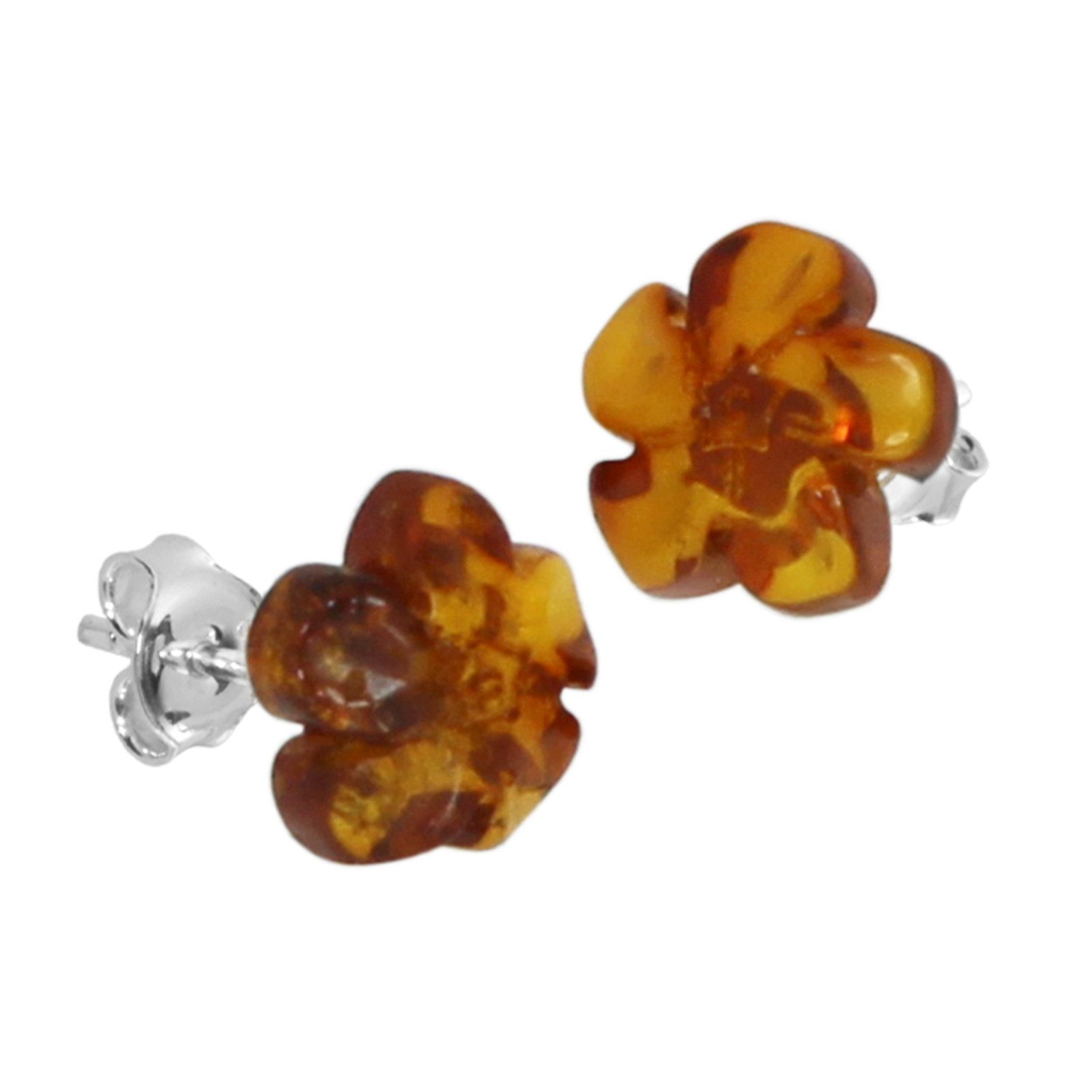 OSTSEE-SCHMUCK Paar Ohrstecker Ostsee-Schmuck Ohrstecker Blüte Ohrstecker B günstig online kaufen