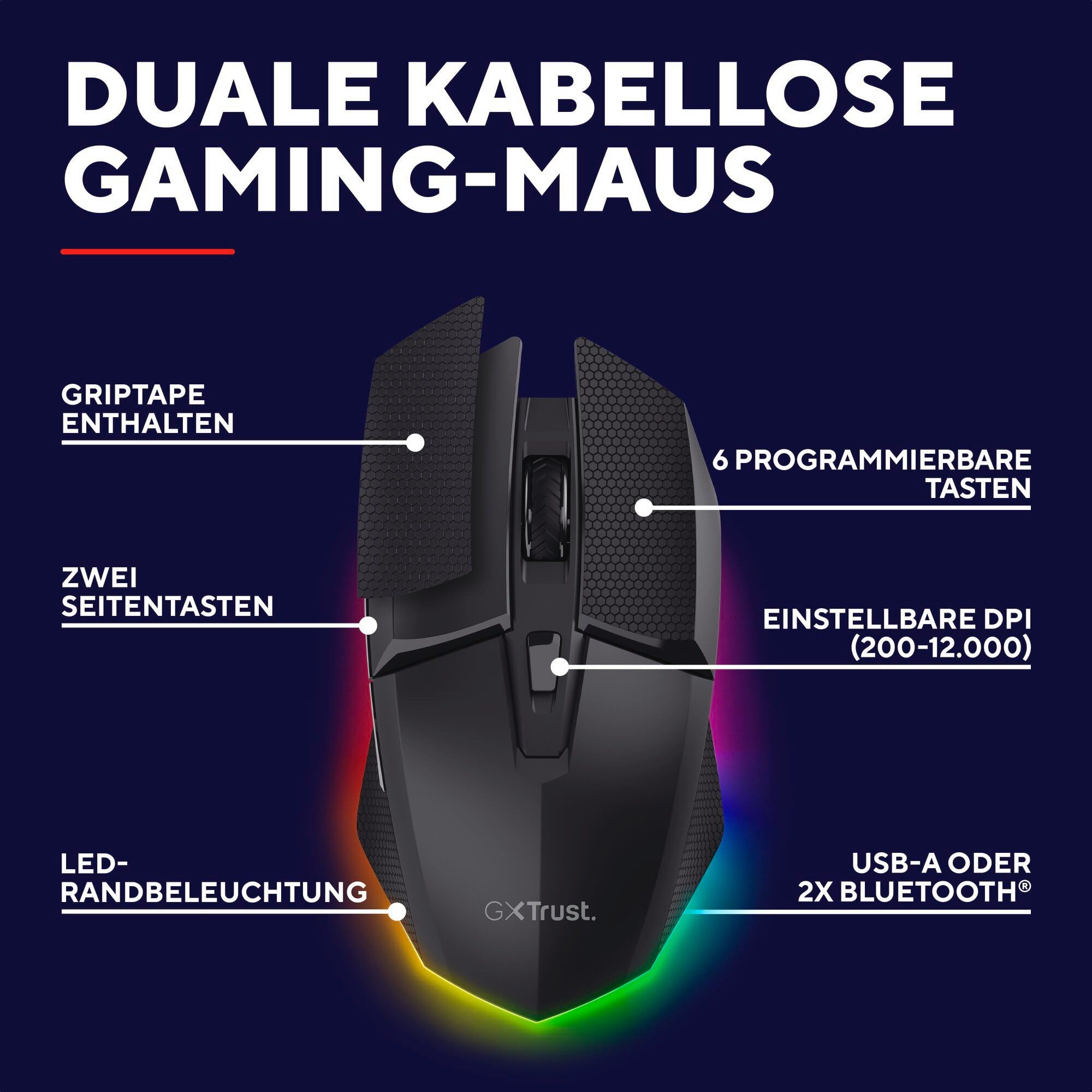 Trust GXT 122 Felox+ Maus