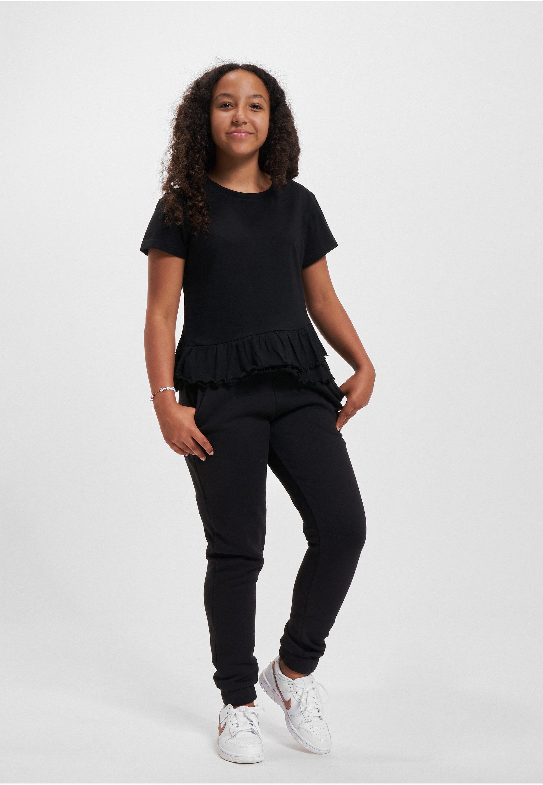 URBAN CLASSICS T-Shirt Urban Classics Damen Girls Organic Volant Tee (1-tlg)