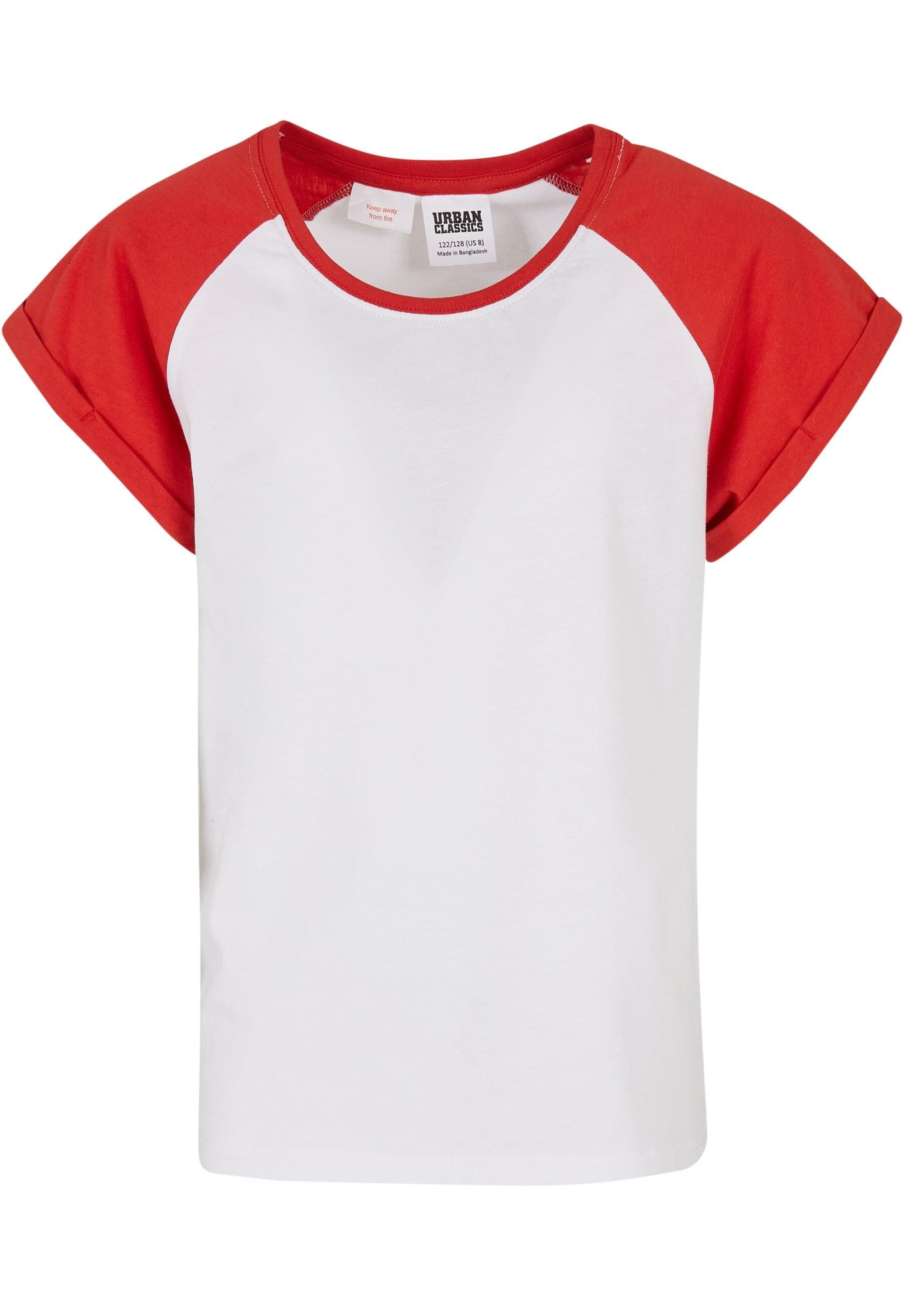 T-Shirt Urban Classics Damen Girls Contrast Raglan Tee