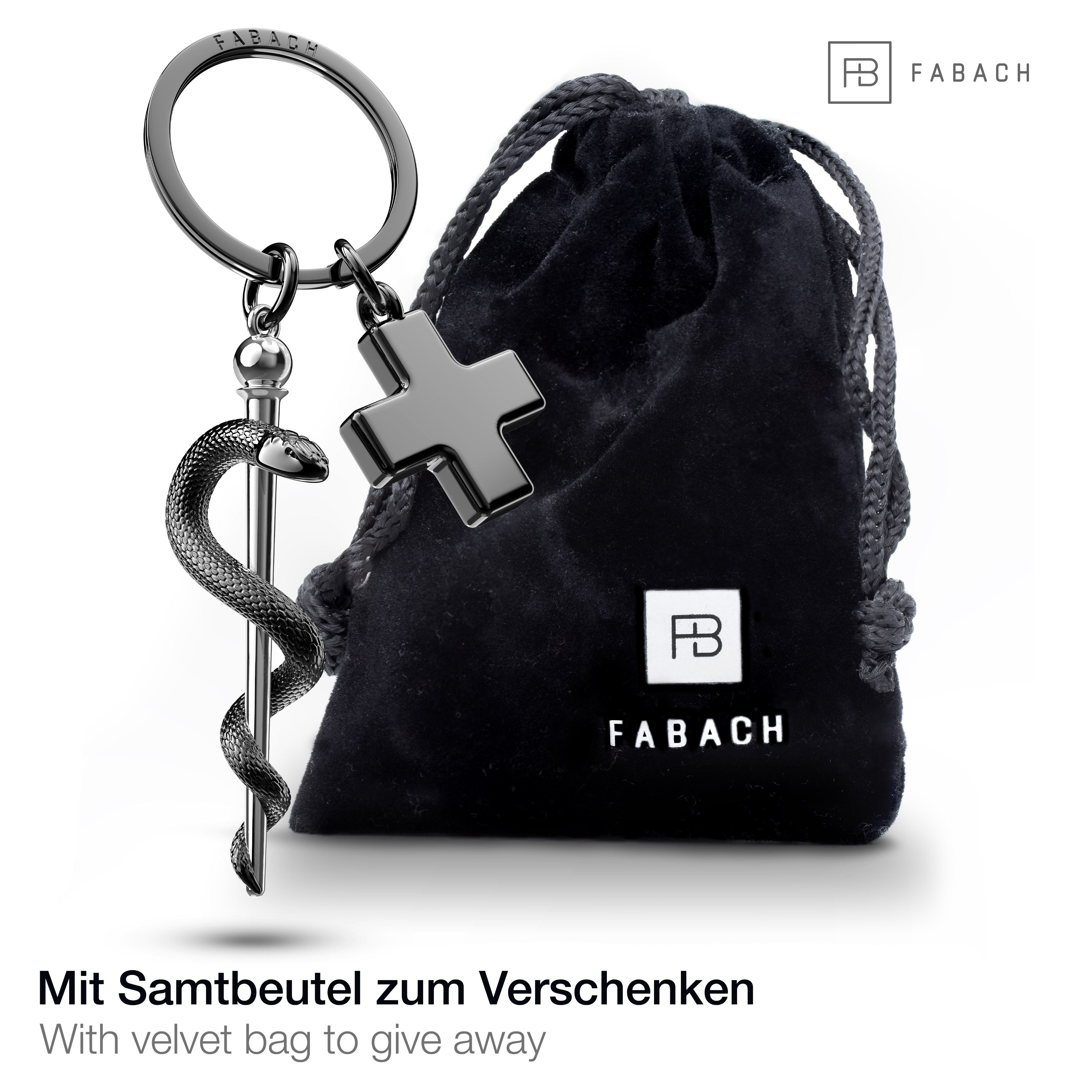 FABACH Schlüsselanhänger Äskulapstab Asklepios Schlüsselanhänger mit medizi günstig online kaufen