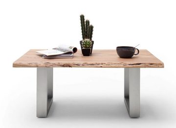 MCA furniture Couchtisch Cartagen, Baumkante Akazie-massiv U-Form rechteckig natur