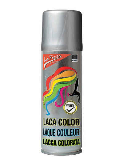 Metamorph Theaterschminke Haarspray Silber - Color Hair Spray, Das Farb-Haarspray für einen schimmernden Look