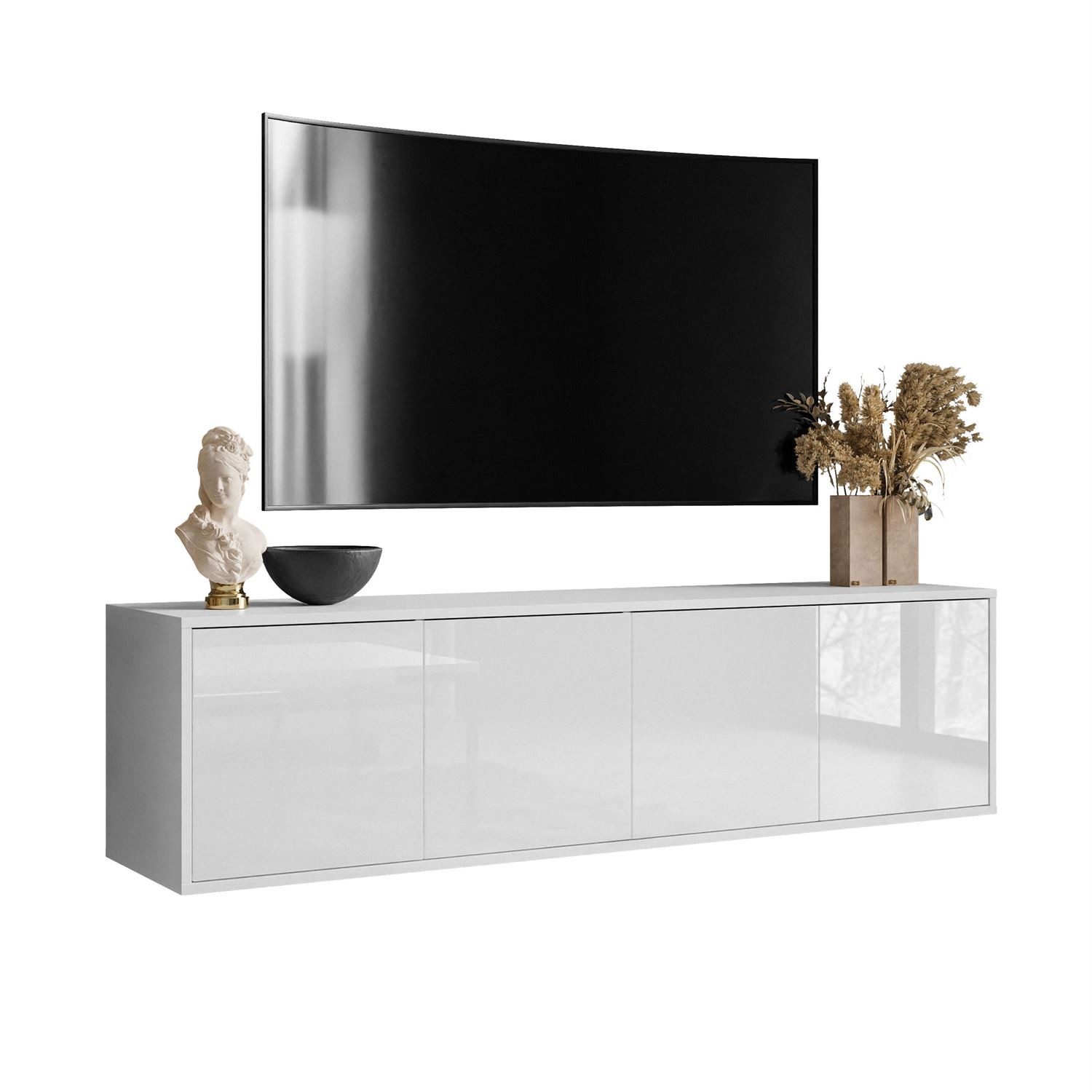Lookway TV-Schrank SANAYI in Weiß Hochglanz günstig online kaufen