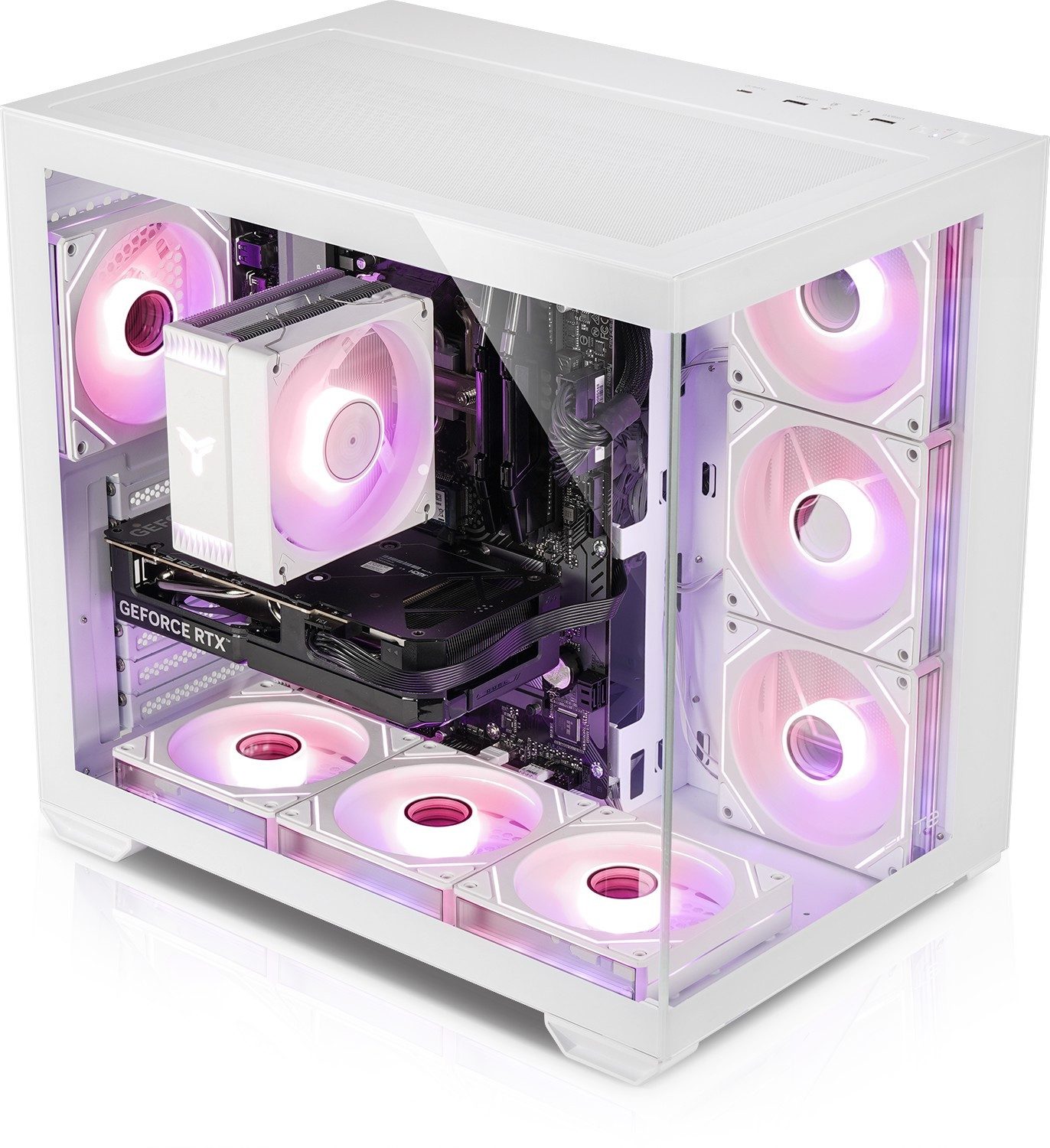 Kiebel Panorama Polar V Gaming-PC (AMD Ryzen 9 AMD Ryzen 9 5950X, RTX 5070, 32 GB RAM, 1000 GB SSD, Luftkühlung, WLAN, ARGB-Beleuchtung)