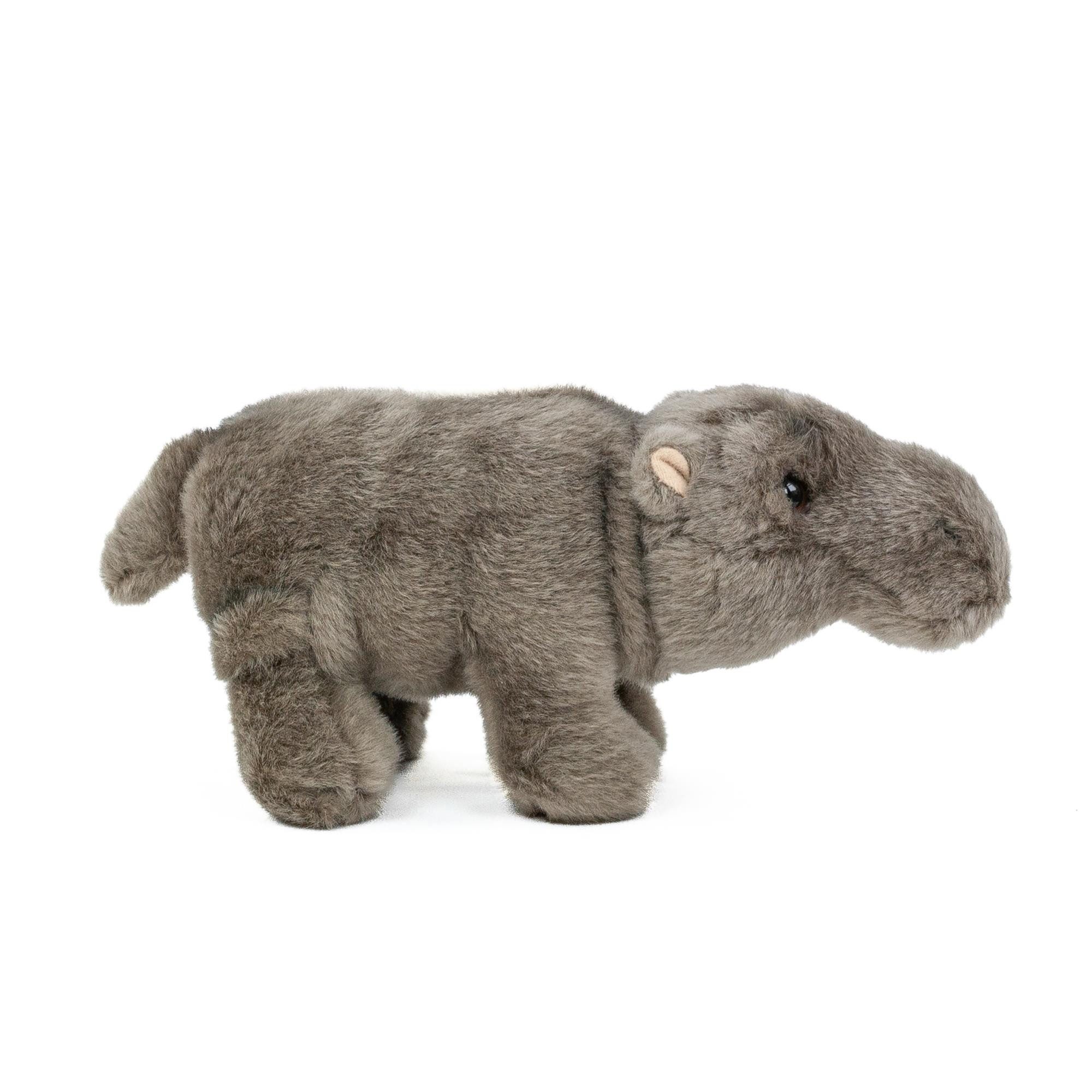 Teddys Rothenburg Kuscheltier Nilpferd stehend grau 22 cm Plüschnilpferd
