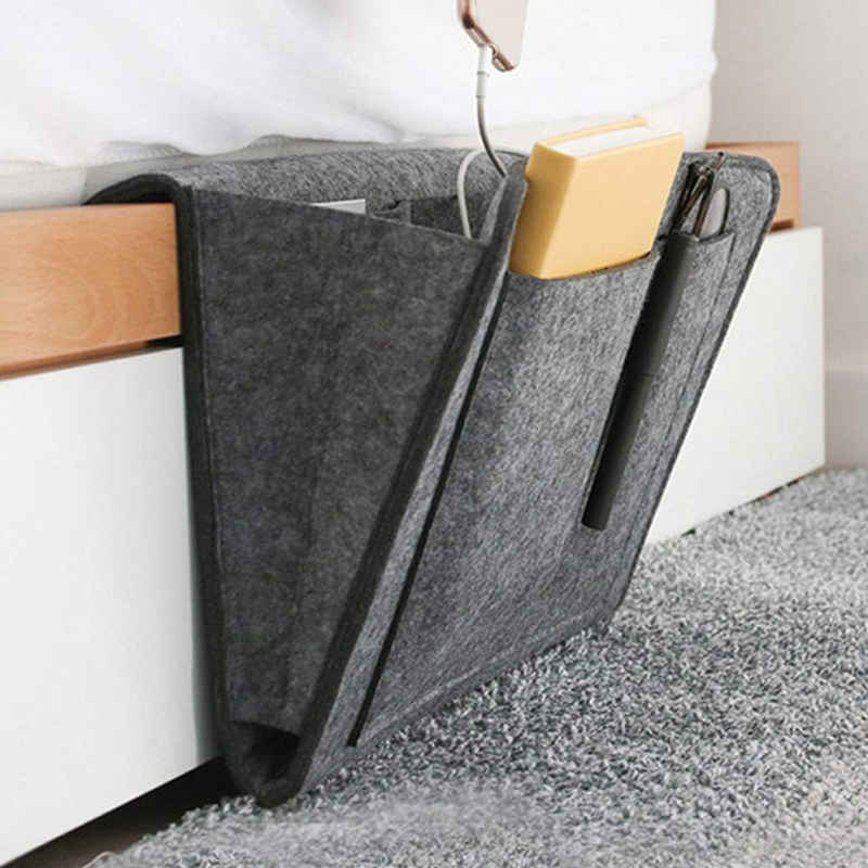 KIKI Daunenschlafsack & Daunenbettdecke Betttasche-Sofa-Aufbewahrungstasche--Nachttischtasche aus Filz