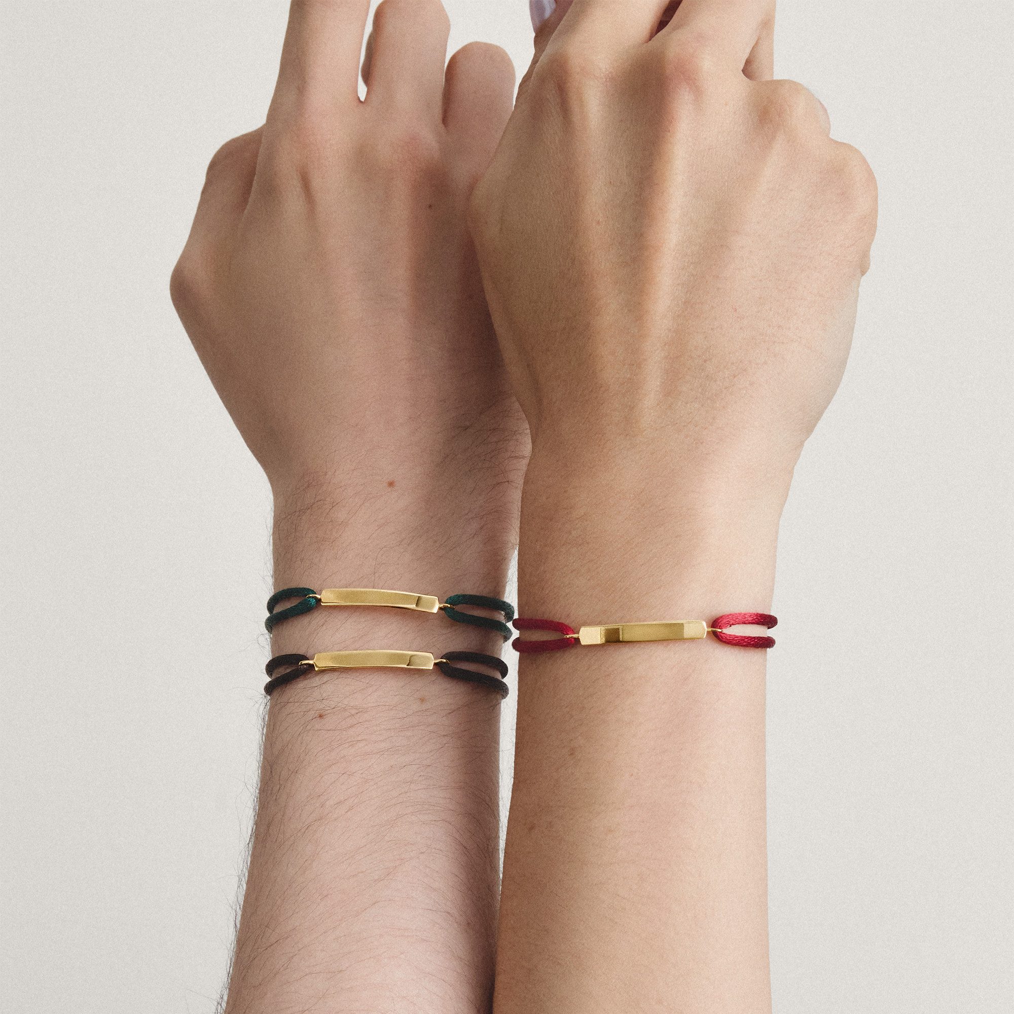 THOMAS SABO Armband Together Textilarmband gelbgoldfarben