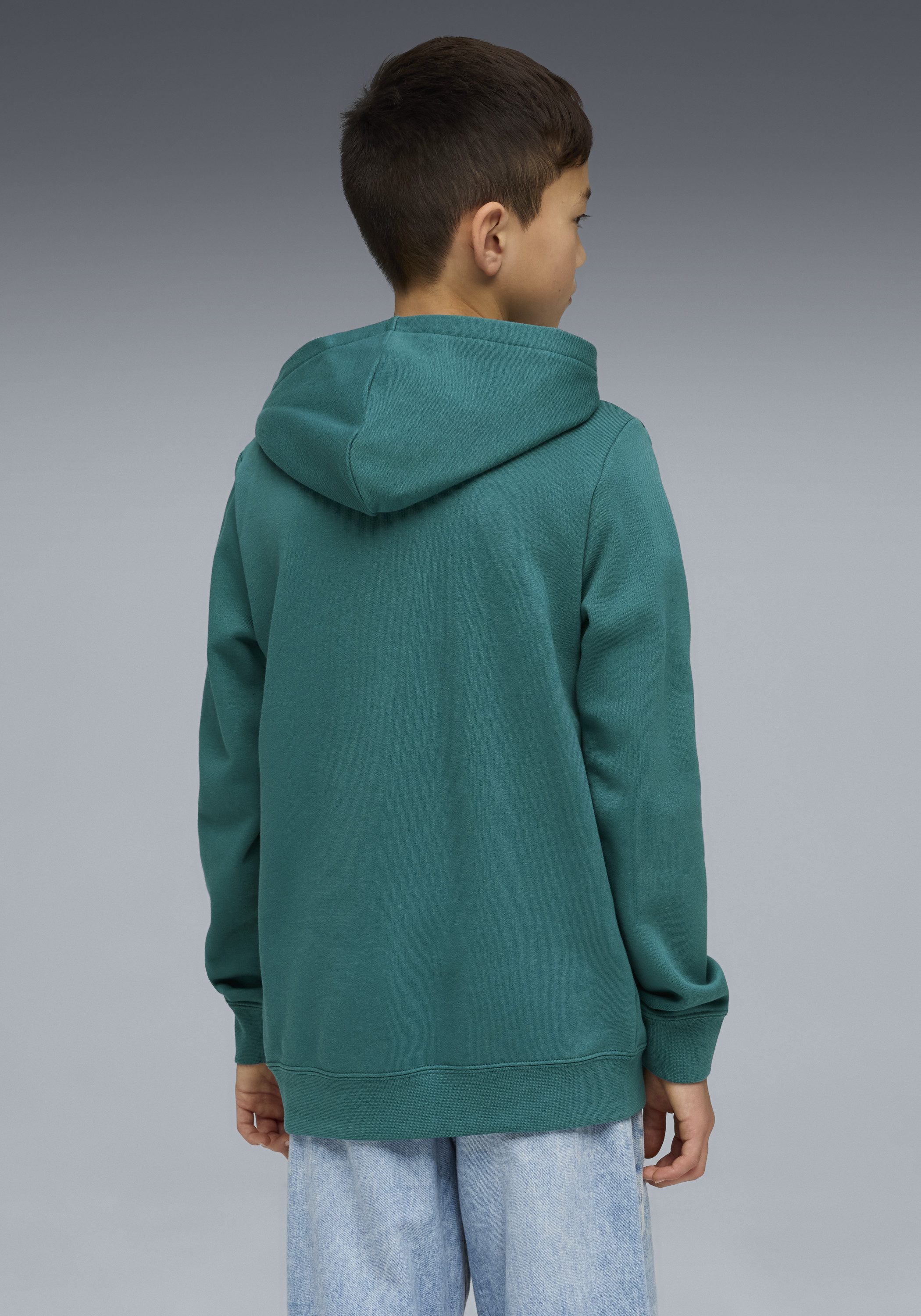 PUMA Kapuzensweatshirt ESS 2 COLOR NO.1 LOGO HOODIE TR B für Jugendliche, mit Print-Applikation, mit Kängurutasche