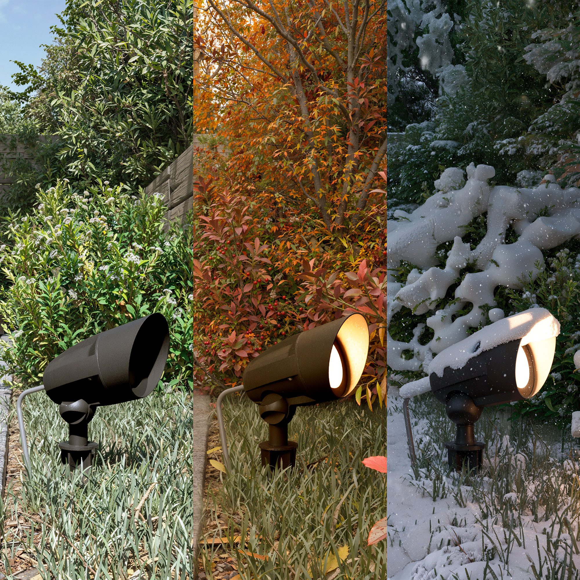 Philips LED Außen-Stehlampe Outdoor Cylr Erdspiess mit Stecker, Leuchtmittel wechselbar, Warmweiß, 1,5m Kabel, inkl. GU10 Leuchtmittel, 2700 Kelvin, 350 Lumen, IP44