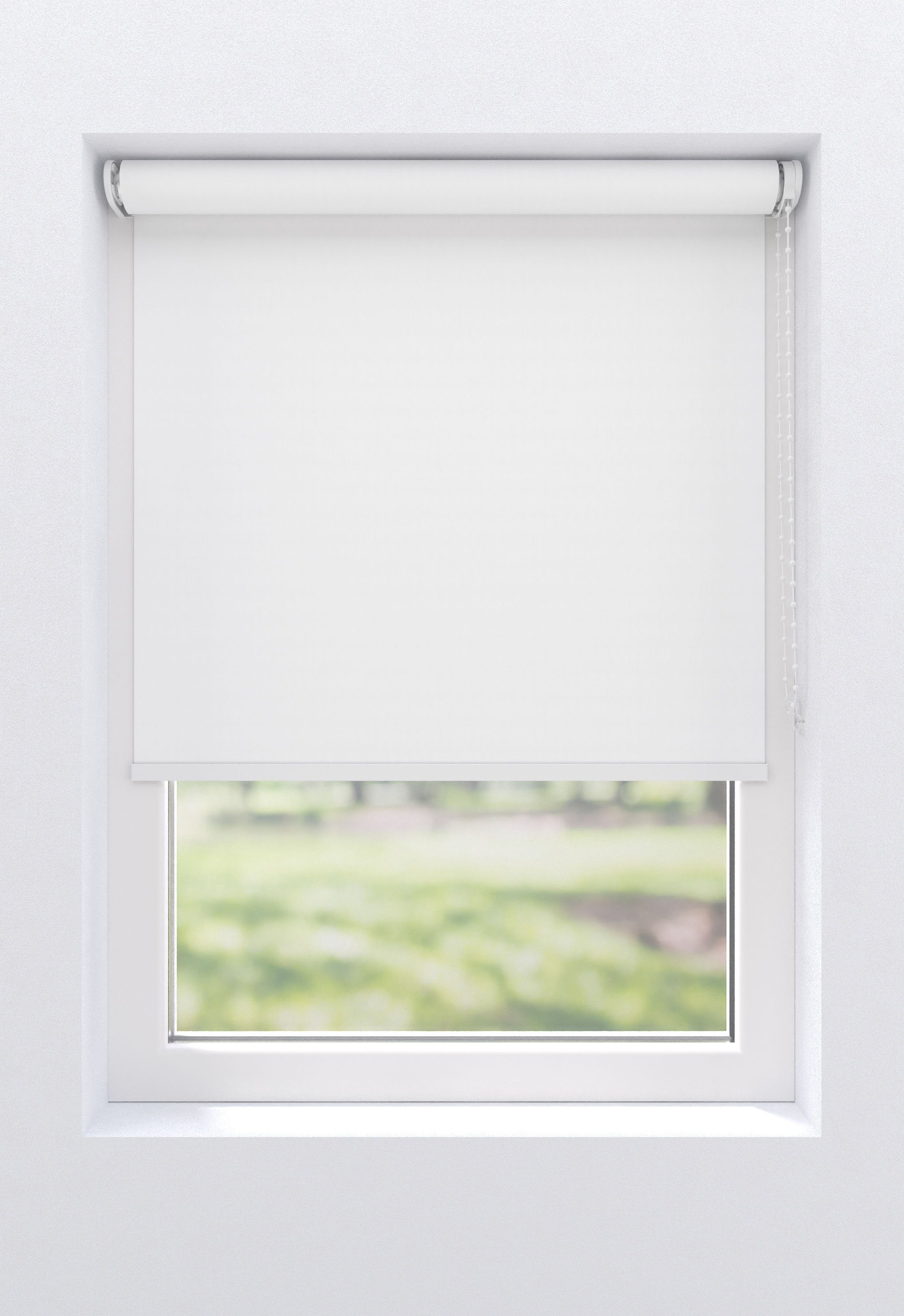 Verdunklungsrollo Lea, my home, verdunkelnd, mit Klemm- weiß/weiß freihängend, Bohren, Bohren/ohne oder Schraubmontage