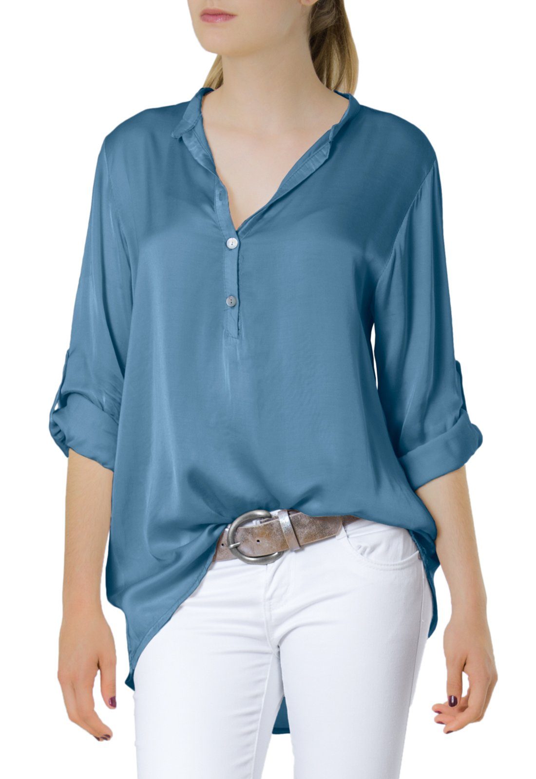 Caspar Shirtbluse BLU003 lässig elegante Damen günstig online kaufen