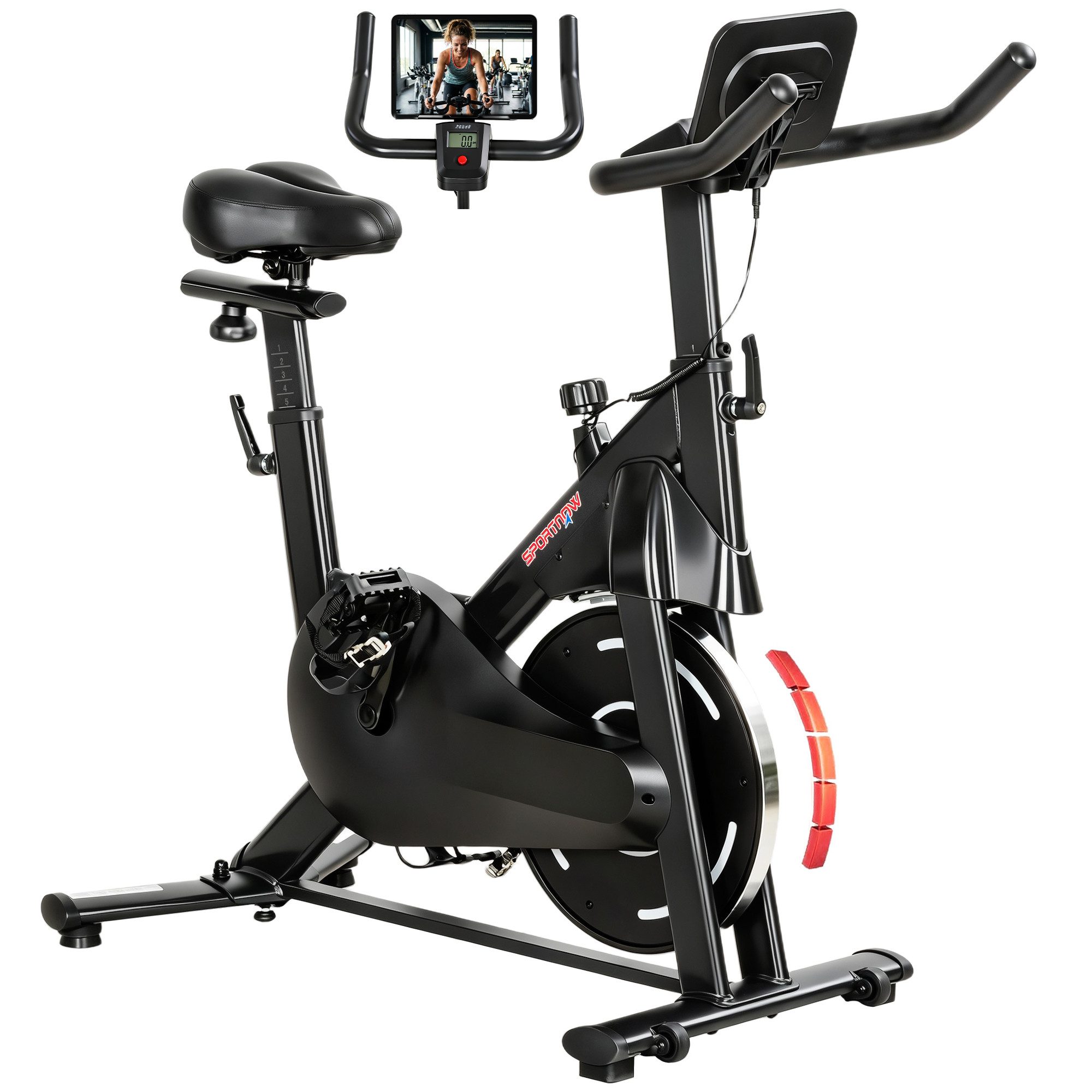 Heimtrainer Heimtrainer mit einstellbarem Magnetwiderstand, LCD-Display