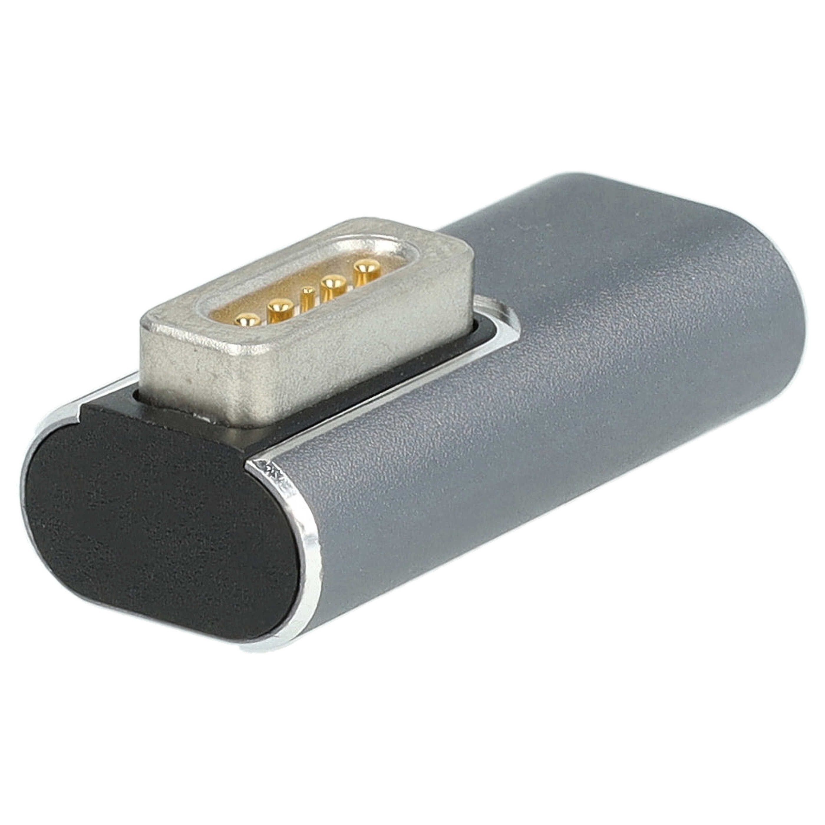 vhbw Adapter passend für Apple MC374CH/A, MC240LL/A, MC375CH/A, MC207CH/A N Notebook-Adapter USB Typ C Weiblich,Usb Type C, Magsafe 1 Männlich, Tragbar