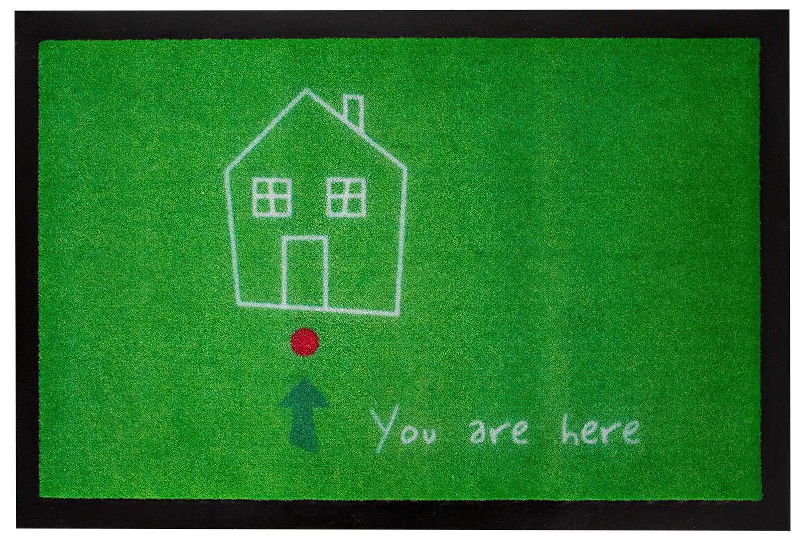 Fußmatte You are Here Grün 60 x 40 cm, Mr. Ghorbani, Rechteckig, Höhe: 3 mm