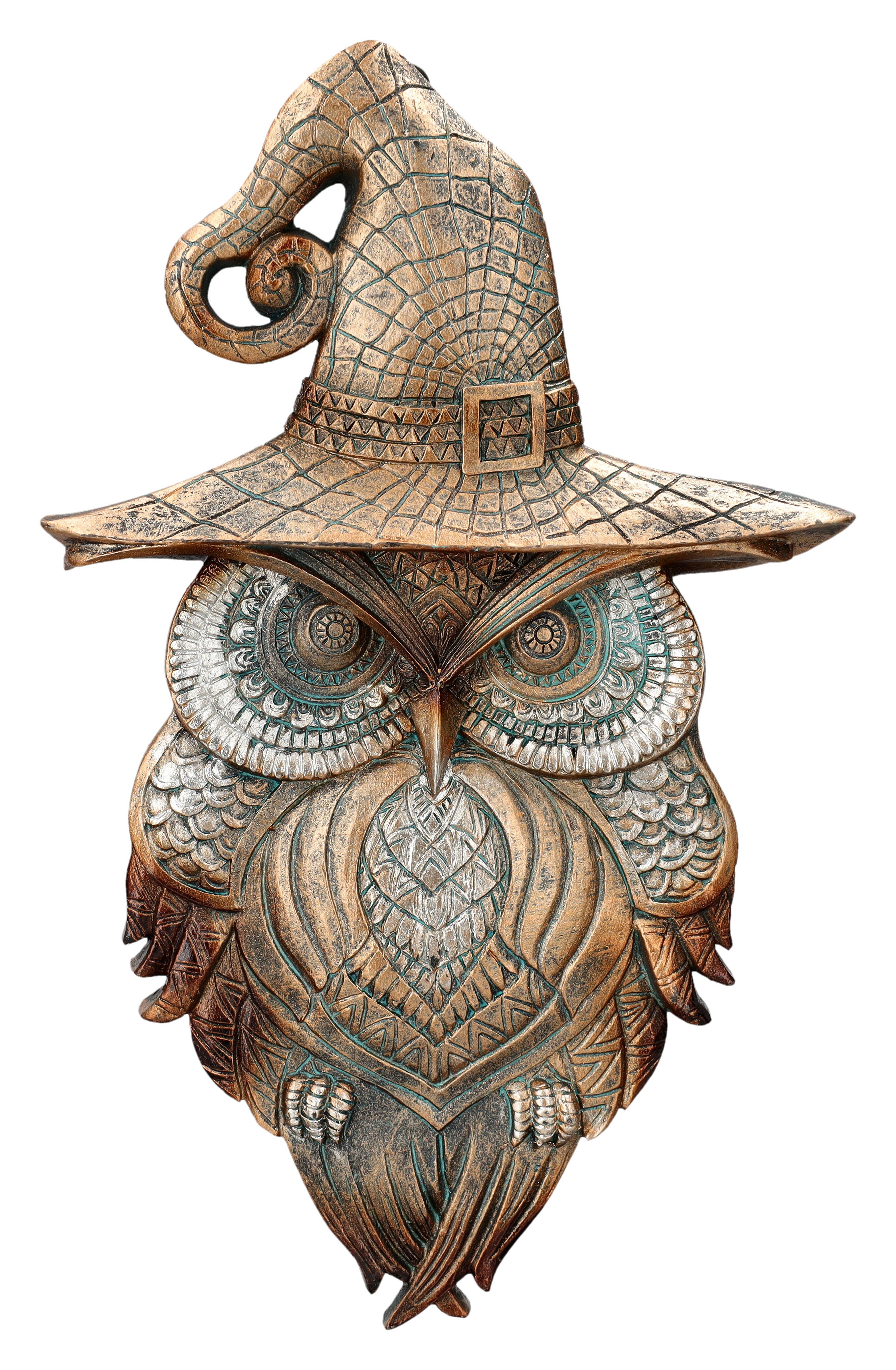 Figuren Shop GmbH Wanddekoobjekt Wandrelief - Zauberer Eule keltisch - Wand günstig online kaufen