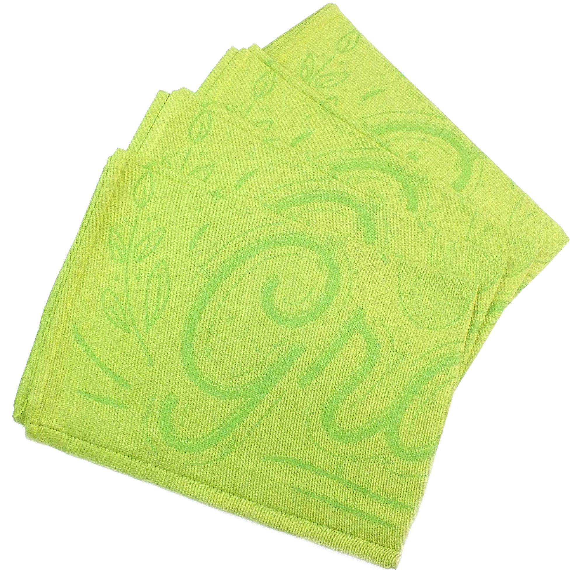 Grün Geschirrtücher 4-tlg), Home Lasa Yum, Stück), Baumwolle x Pack ca. (Set, 50 cm, Geschirrtuch (4 70 4er