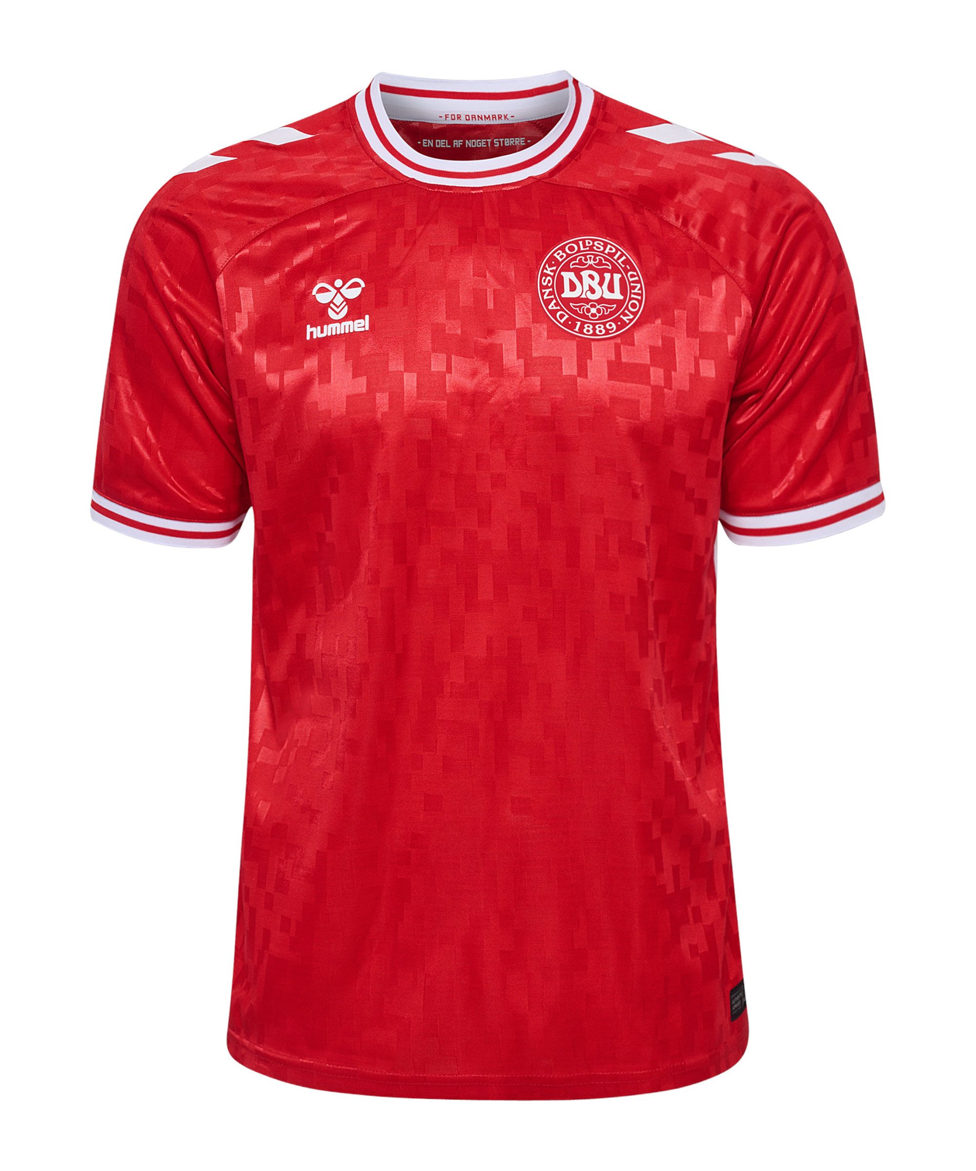 hummel Fußballtrikot Hummel DBU Dänemark Trikot Home EM 2024 Europameisterschaft