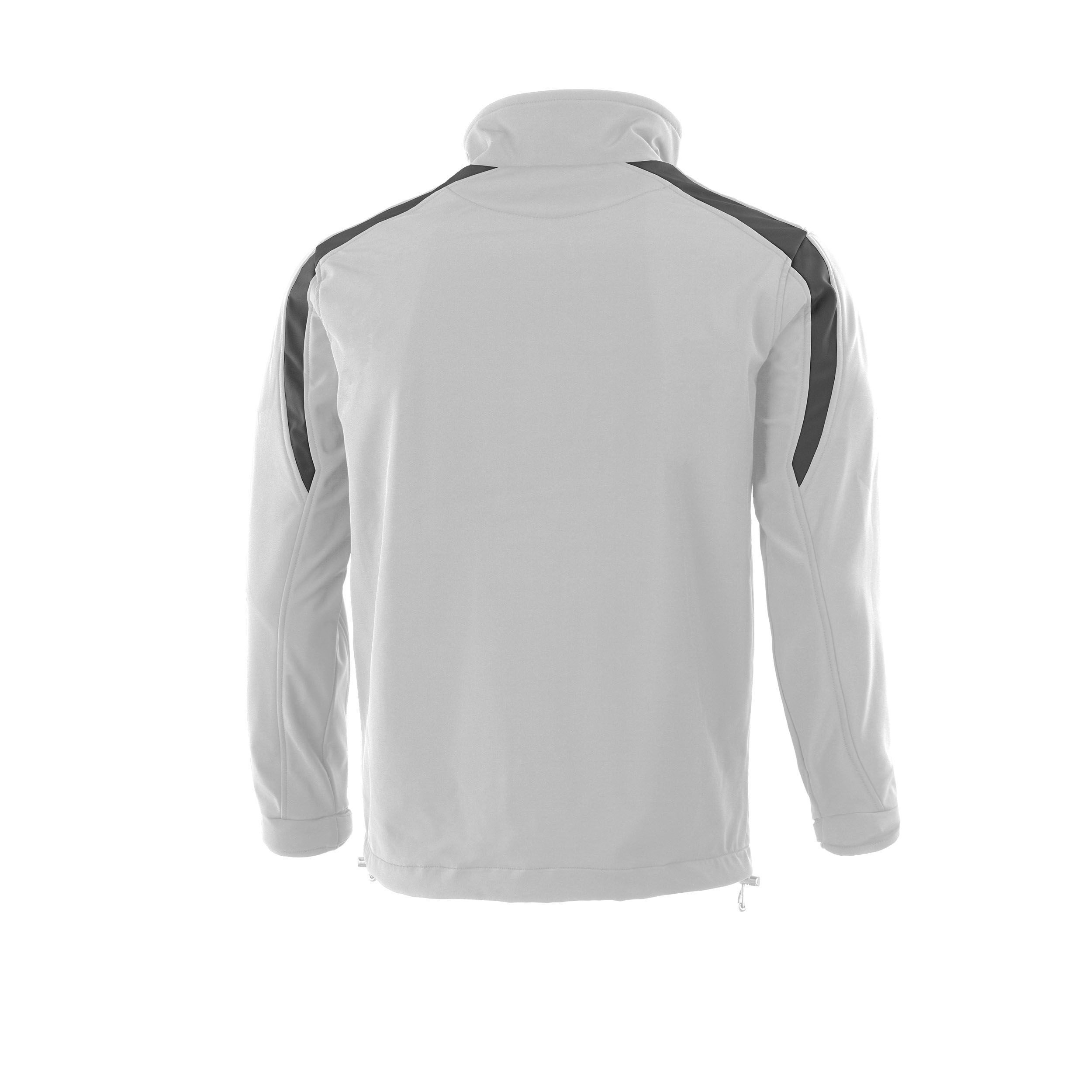 Qualitex Workwear Softshelljacke Softshelljacke weiß/grau, Gr. M günstig online kaufen