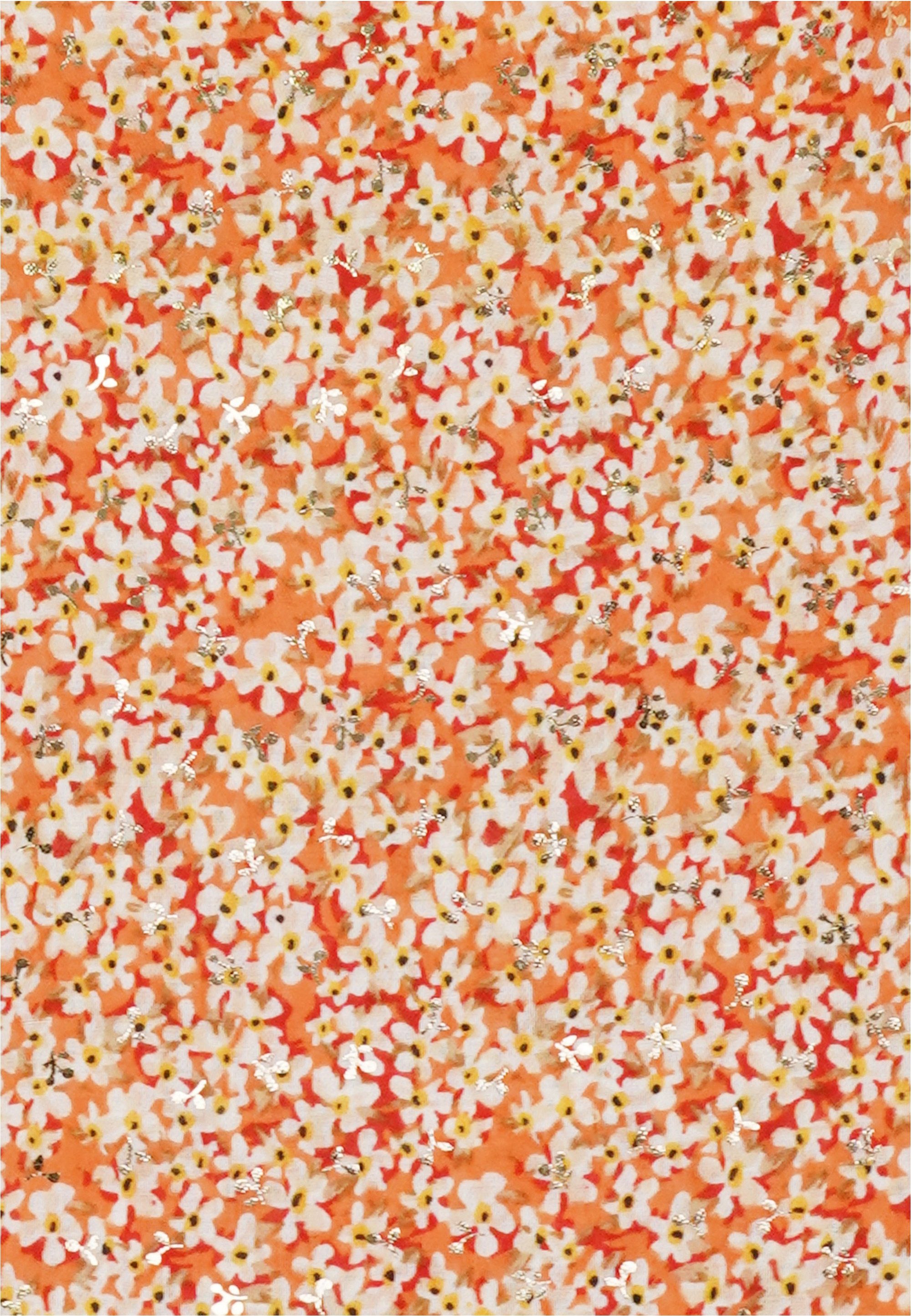 Harpa Modeschal PEPPER, mit floralem Allover-Print und Metallic-Effekt