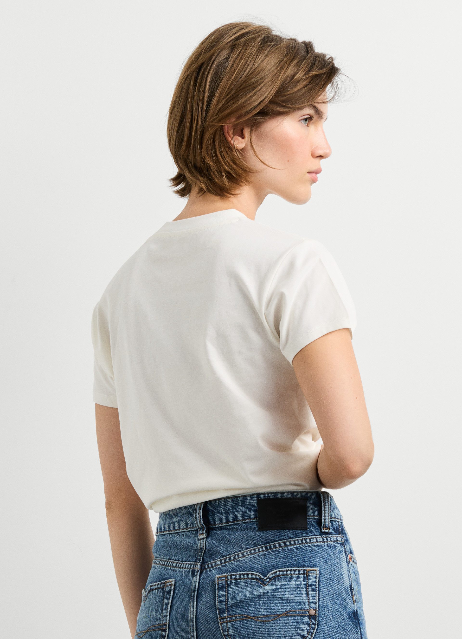 Pepe Jeans T-Shirt BEATRISA mit Frontprint, Rundhals – Bild 3 von 5