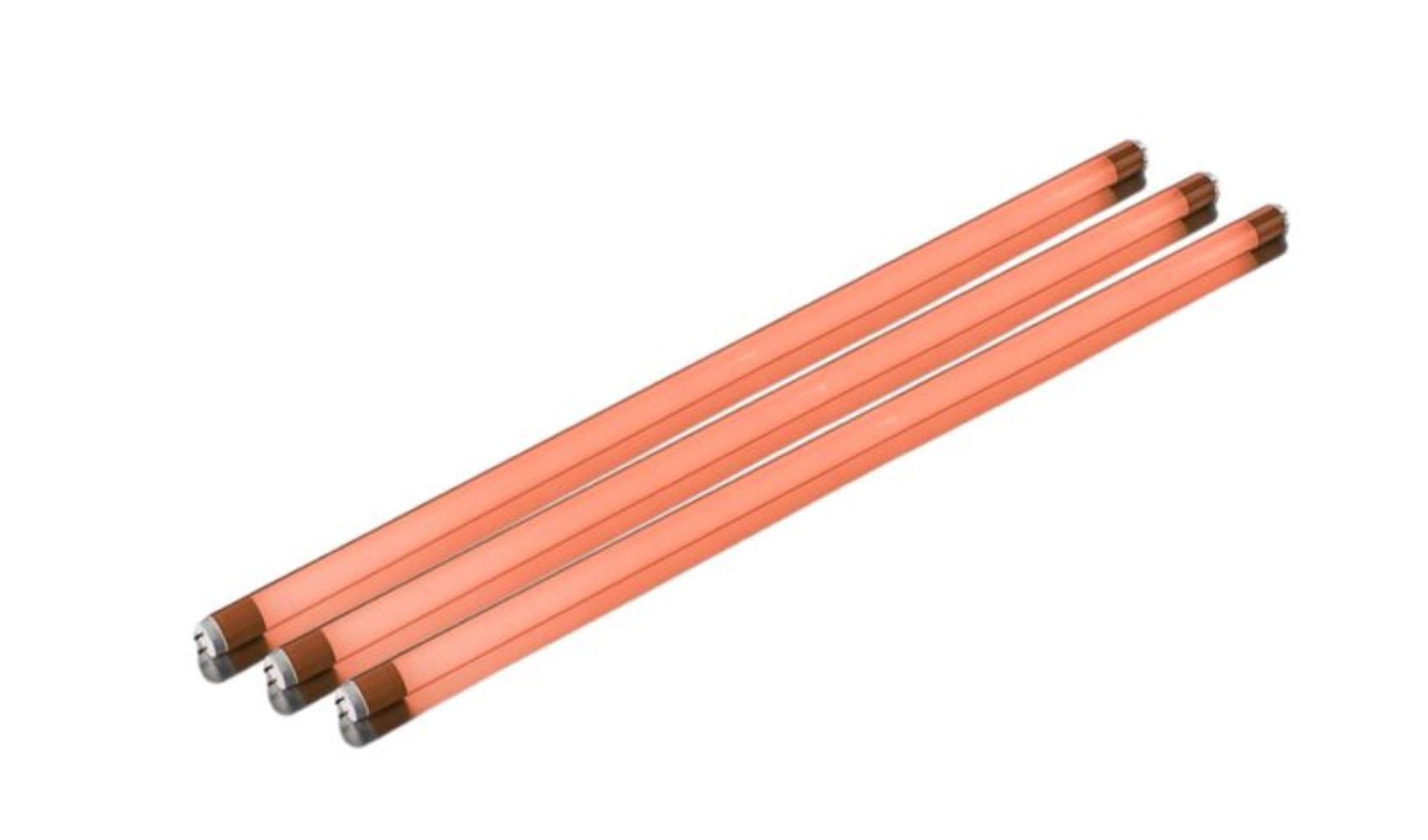 XENON LED Dekolicht 8882 LED Röhre 18 Watt T8 120cm 2000 Lumen Kunststoff 3er Satz Orange, LED, Xenon / Orange