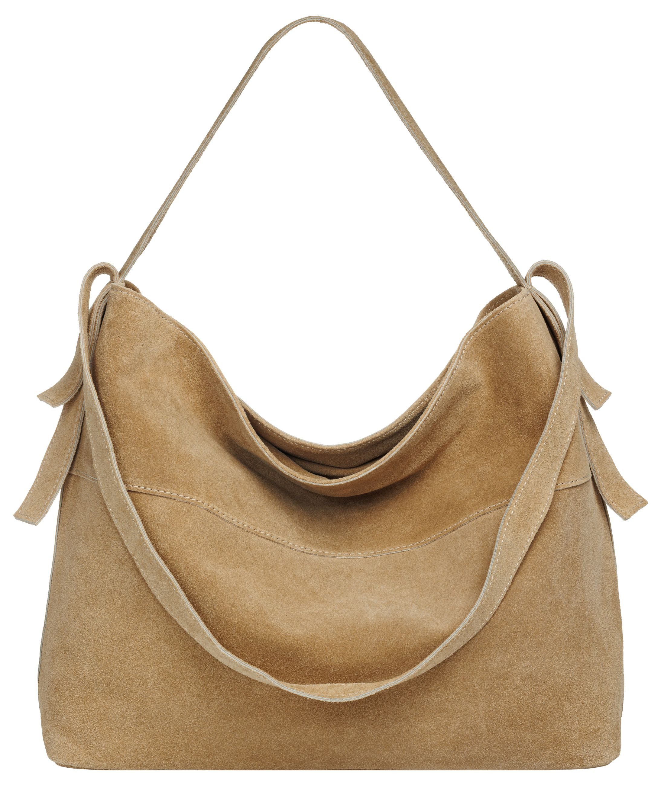 Caspar Schultertasche große Vintage Damen Leder Handtasche - PREMIUM LINE - günstig online kaufen