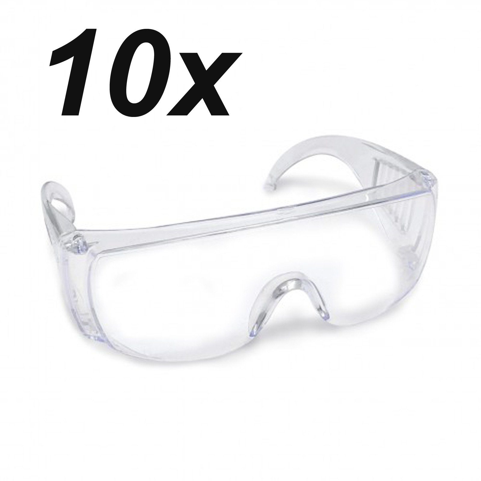 (Set, Set HAC24 Arbeitsbrille, 10er Arbeitsschutzbrille 10St), Sicherheitsbrille Transparent Augenschutz Schutzbrille