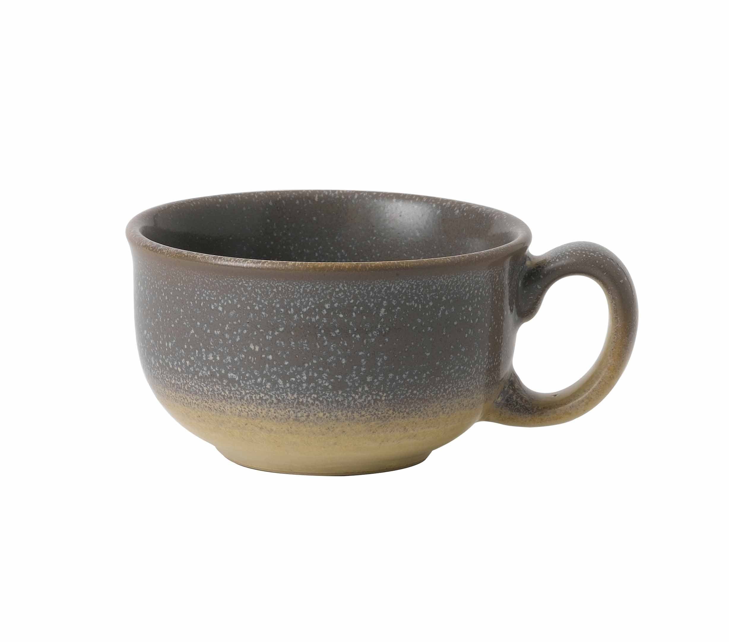 Dudson Tasse Dudson Evo Granite Kaffee/Teetasse 23Cl, rund, granit, 6 Stück, Porzellan