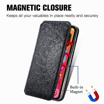 König Design Handyhülle Apple iPhone 13 Pro Max, Schutzhülle Schutztasche Case Cover Etuis Wallet Klapptasche Bookstyle