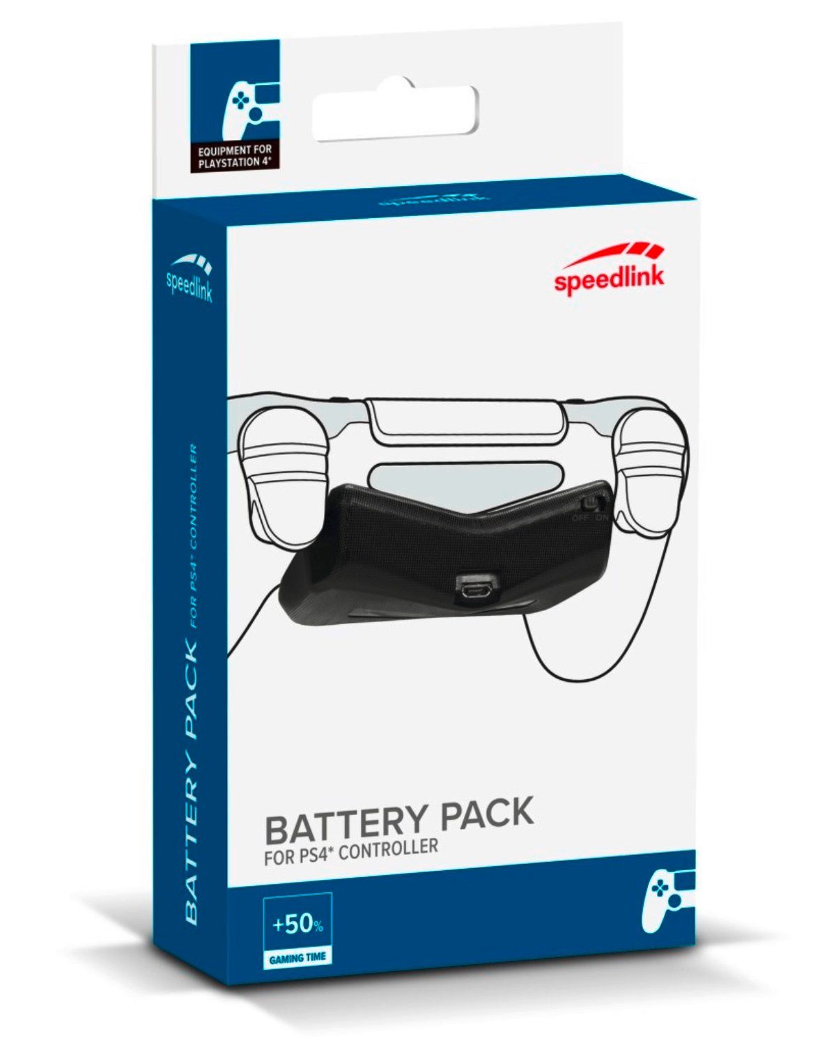 Speedlink Power Akku Zusatz-Akku Battery-Pack Zubehör PlayStation 4 (für Sony PS4 Controller Game-Pad)