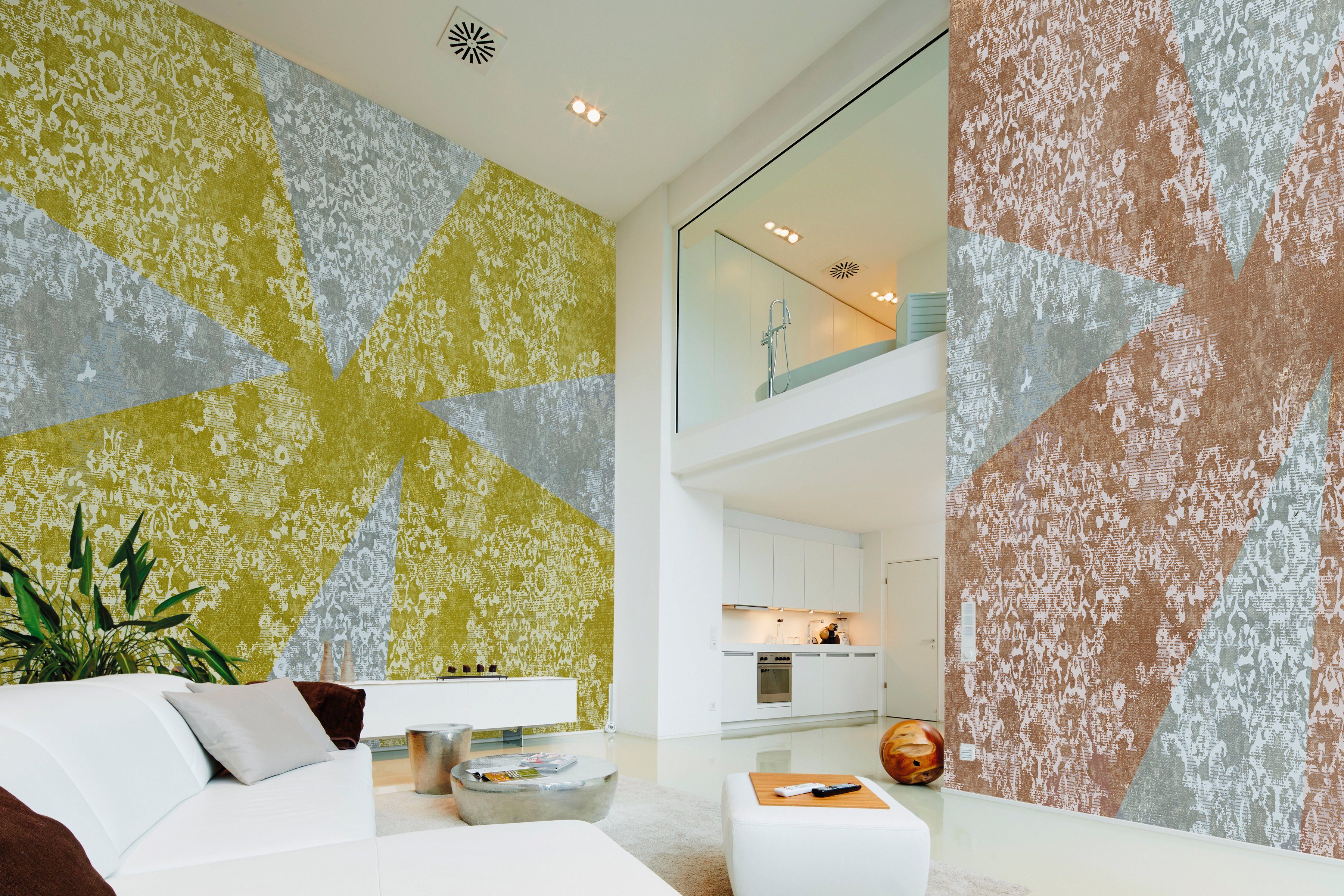 Architects Paper Fototapete Atelier 47 Artwork 1, glatt, Barock, (4 St), Vlies, Wand, Schräge, Decke