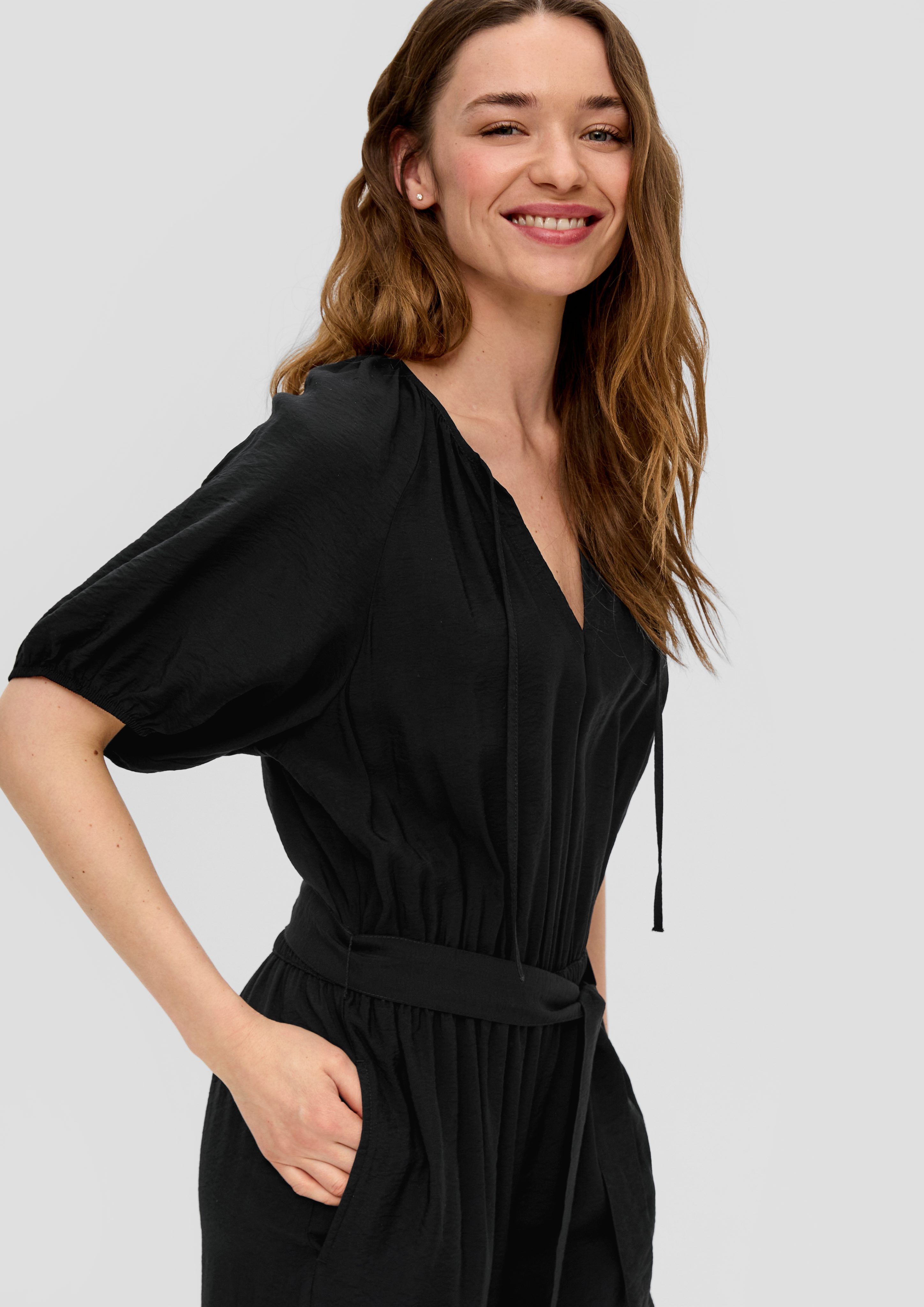 s.Oliver Overall Jumpsuit aus Viskosemix günstig online kaufen