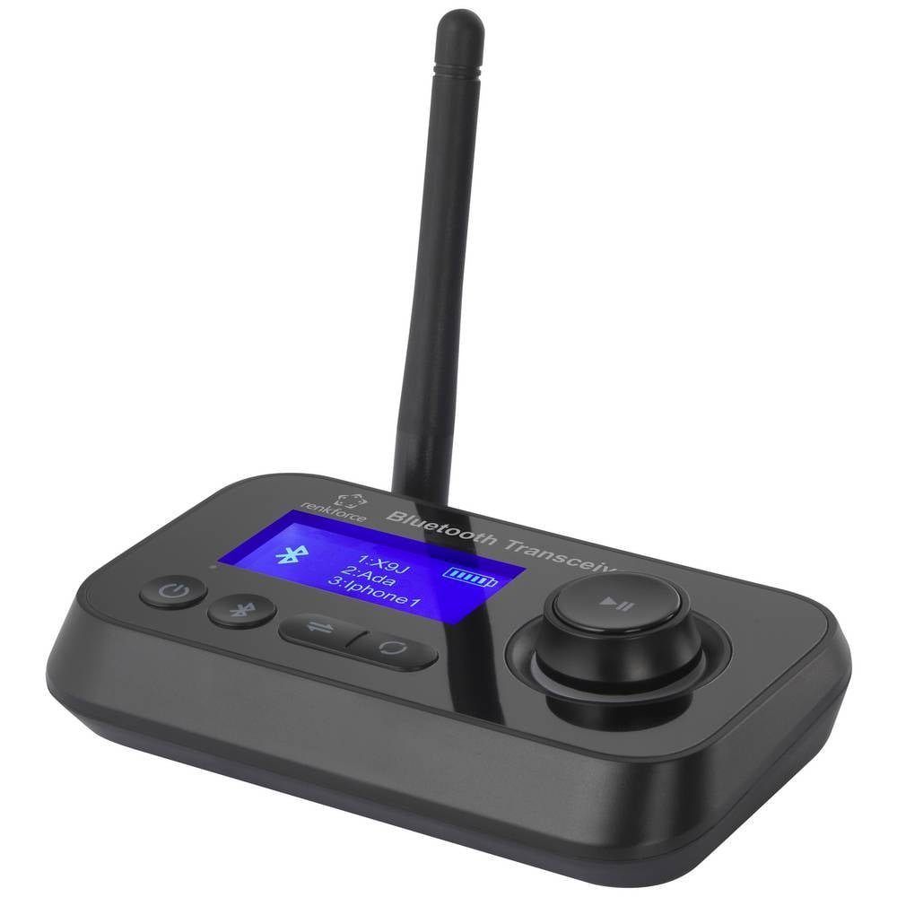 Renkforce Bluetooth® Audio-Sender und -Empfänger mit Bluetooth-Adapter, integrierte LED-Anzeige