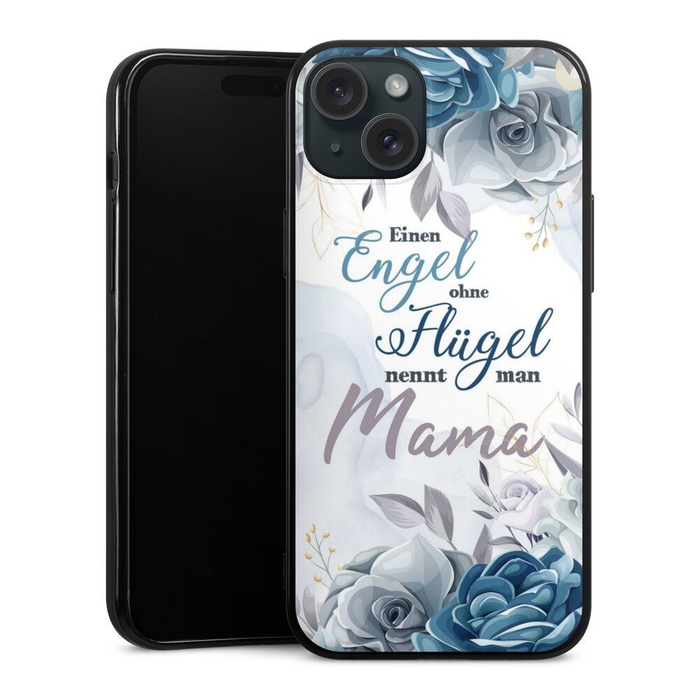 DeinDesign Handyhülle Muttertag Mama Blumen Engel Mama Blumen, Apple iPhone 15 Plus Silikon Hülle Bumper Case Handy Schutzhülle