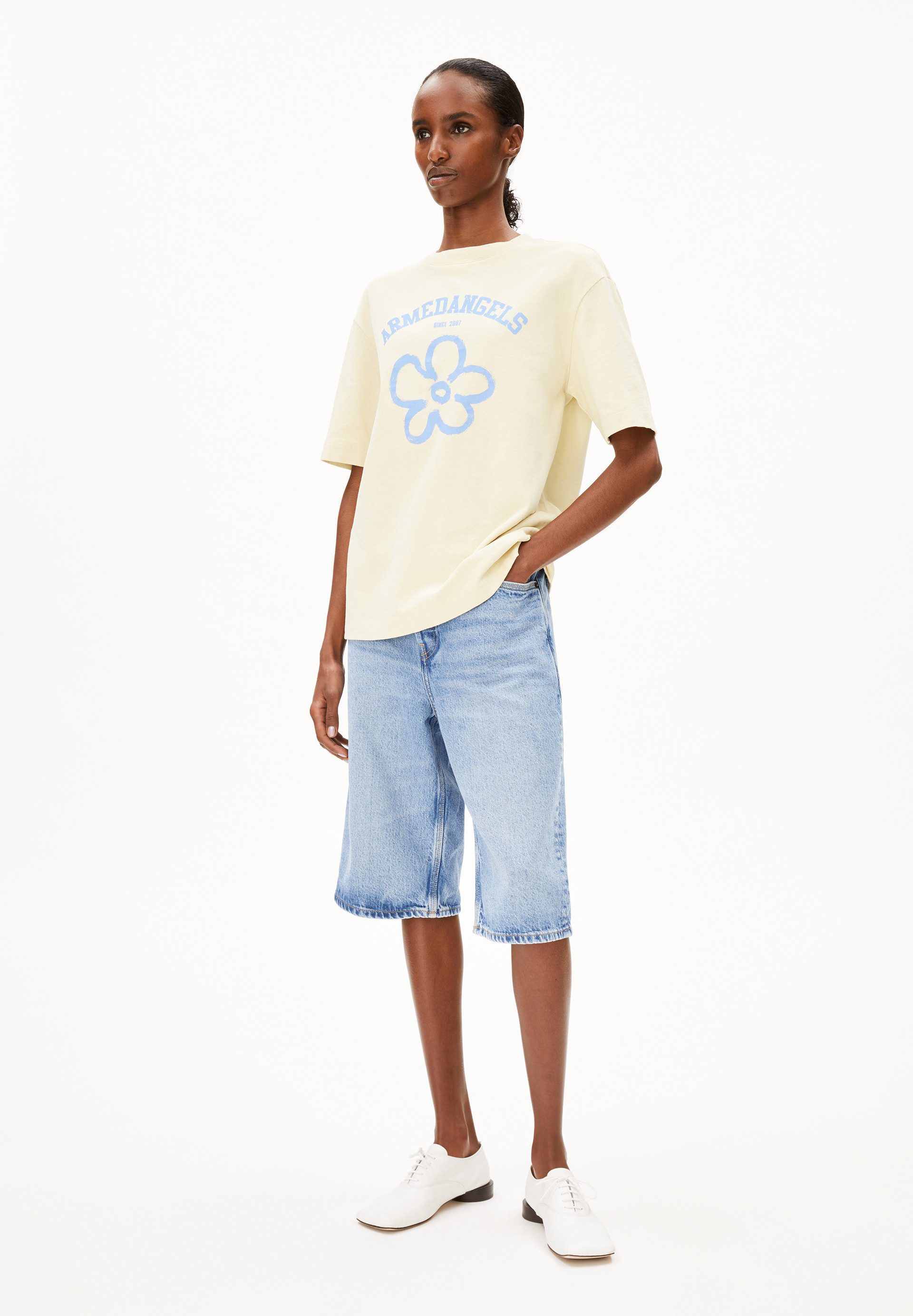 Armedangels T-Shirt TARJAA LOGO FLOWAA Loose Fit günstig online kaufen