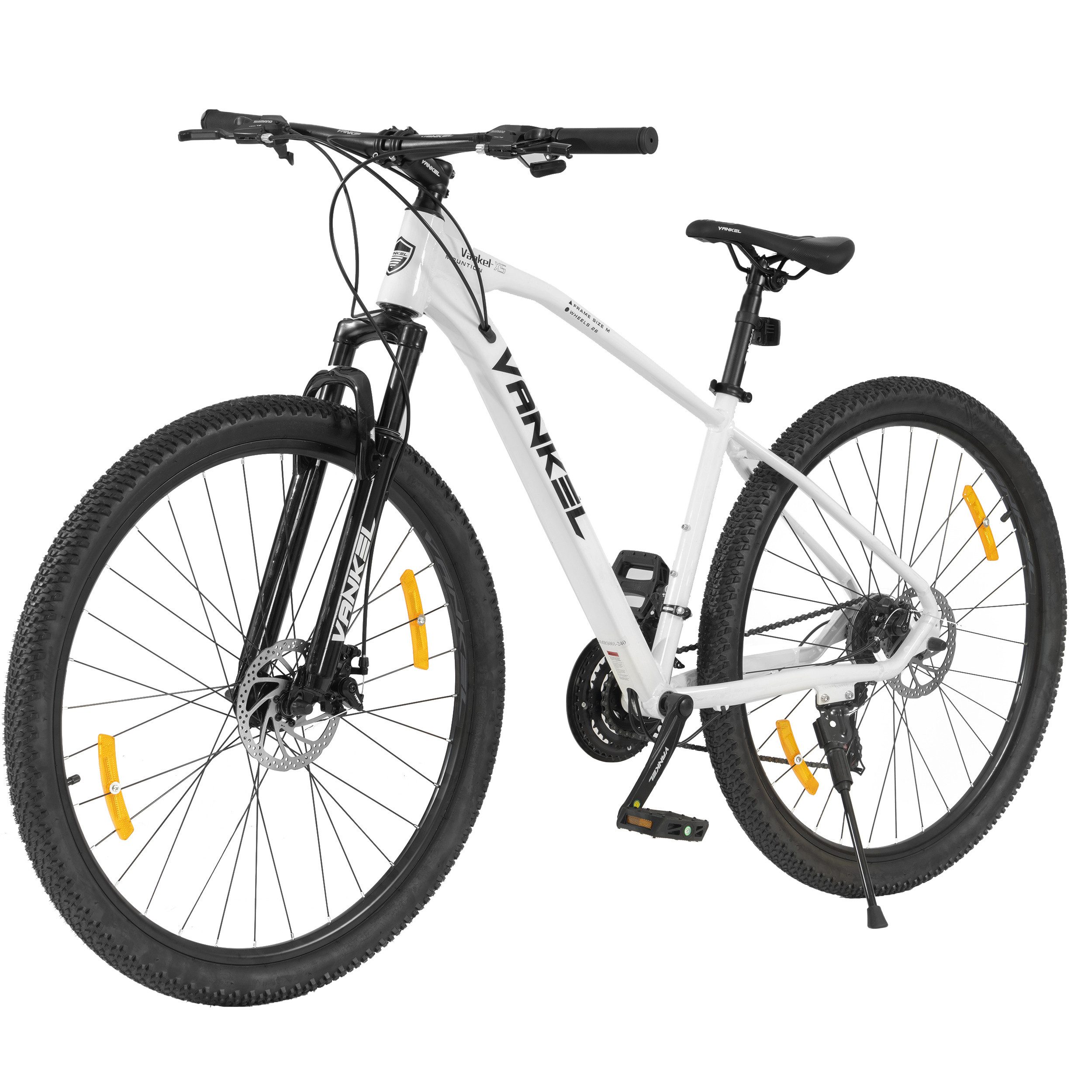 Vankel Mountainbike MTB 29 Zoll Fahrrad für Damen und Herren, Shimano 21 Gang, 21 Gang Shimano Shimano Tourney RD-TZ500 Schaltwerk, Kettenschaltung, Hardteil Fahrrad mit Doppel-Scheibenbremsen, für Damen Herren