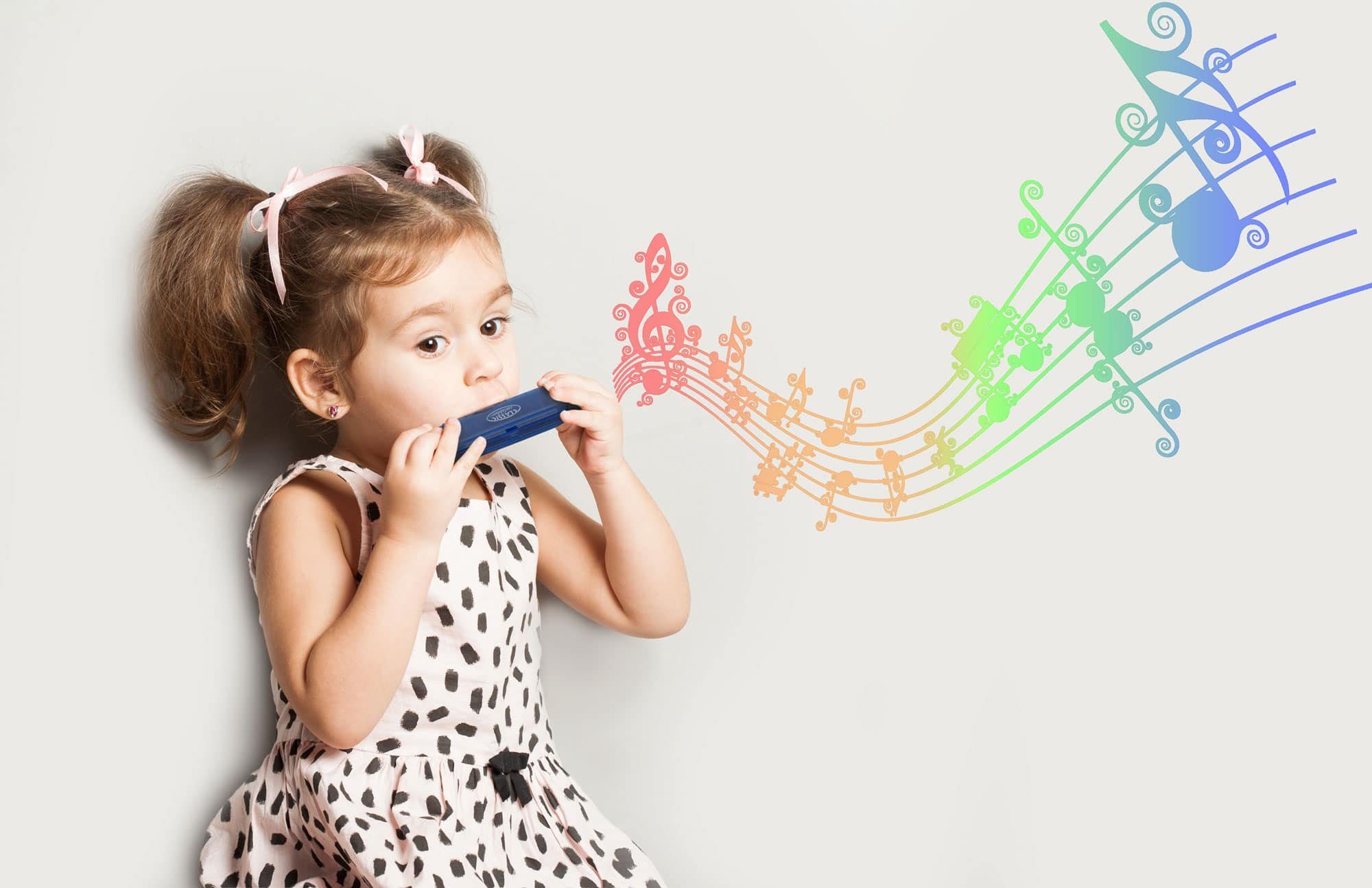 Classic Cantabile Mundharmonika FunKids Blues Harmonica ideal für Kinder, C-Dur C, diatonisch, inkl. Kunststoff-Etui, 20 Stimmzungen aus Phosphorbronze – Bild 2 von 5