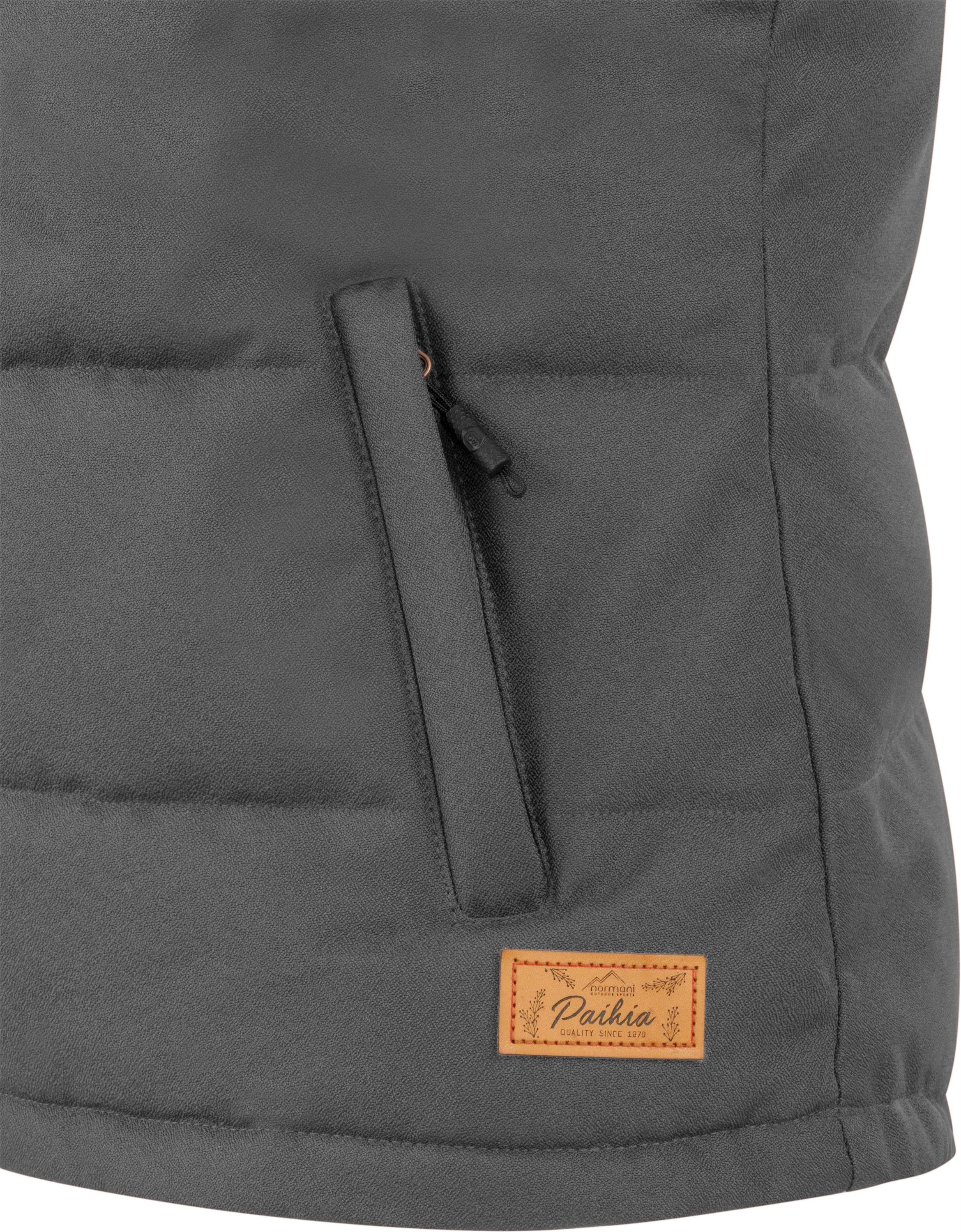 normani Funktionsweste Damen Winter-Steppweste Paihia Winddichte Winterweste mit Kapuze, Stehkragen und Seitentaschen