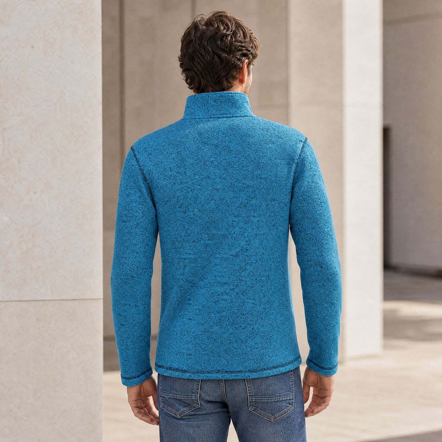 Nebulus Fleecejacke LANAI, P5160 - Herren, türkis-schwarz, 3XL