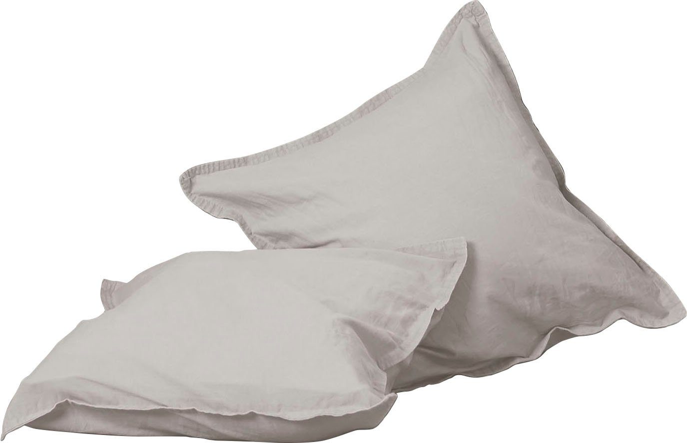 Primera Kissenbezüge Kissenbezüge »Stone Washed«, Primera (2 Stück), (2 Stück), mit Stone-Washed Optik