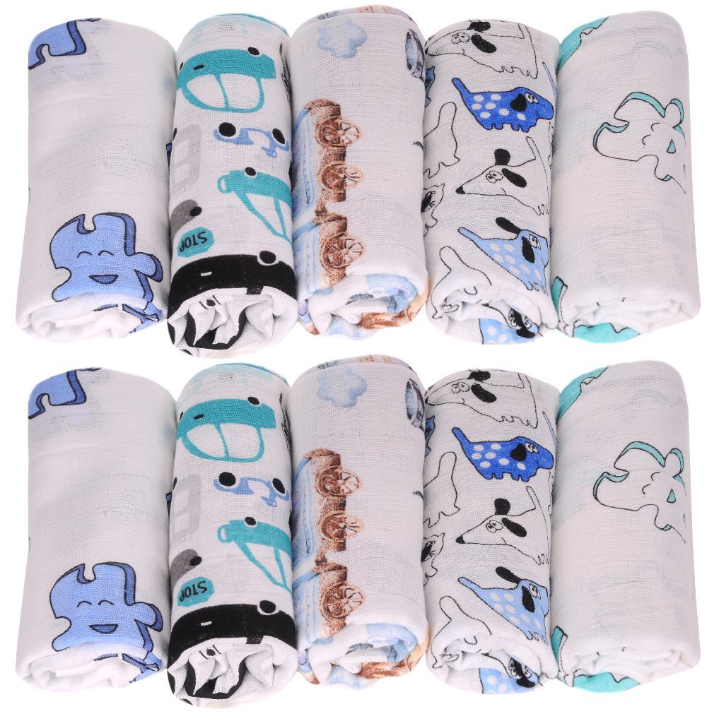 Stoffwindeln Spucktücher Baby Mullwindeln 10er Pack Babytücher