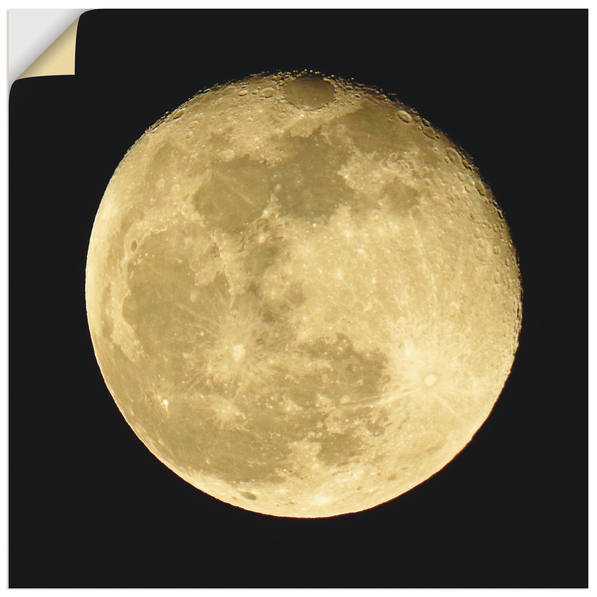 Artland Wandbild Mond, Weltraum (1 St), als Alubild, Leinwandbild, Wandaufkleber oder Poster in versch. Größen | Poster