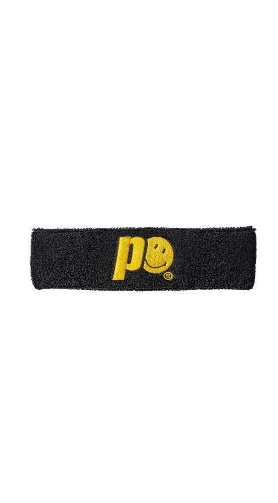 Stirnband x Smiley Logo schwarz - 1 Stück